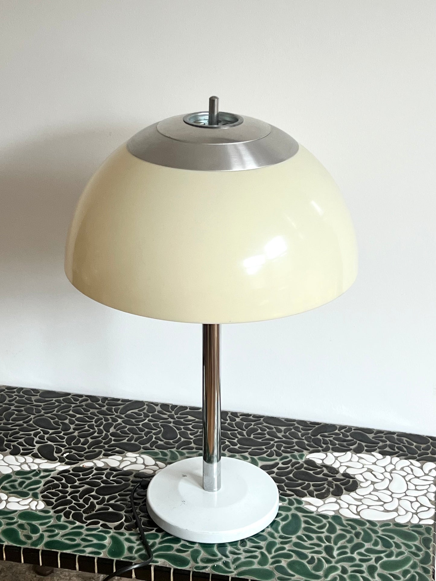 Vintage Mid Century Large Mushroom Table Lamp