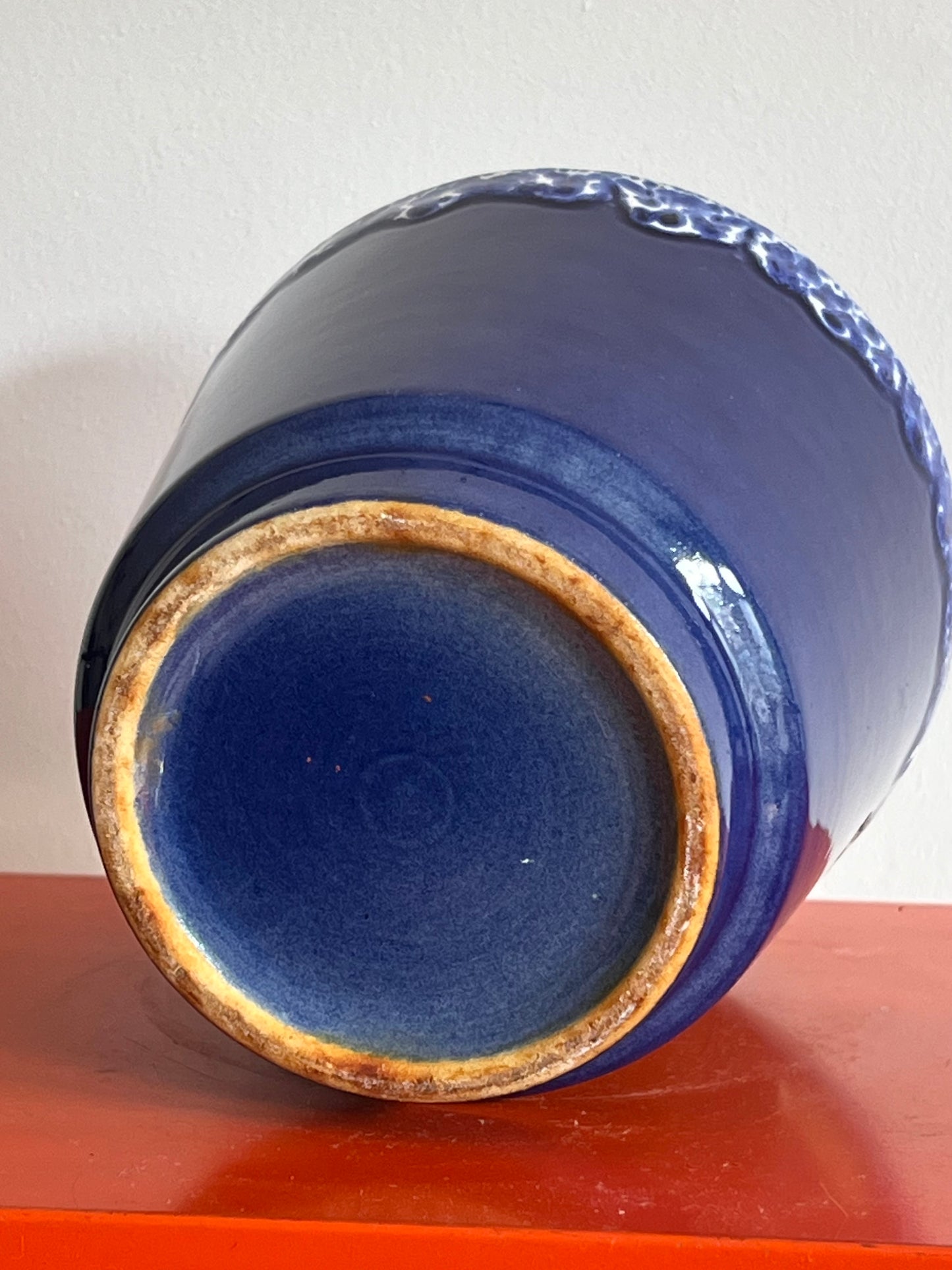 Vintage Mid Century West German Plant Pot Fat Lava Planter