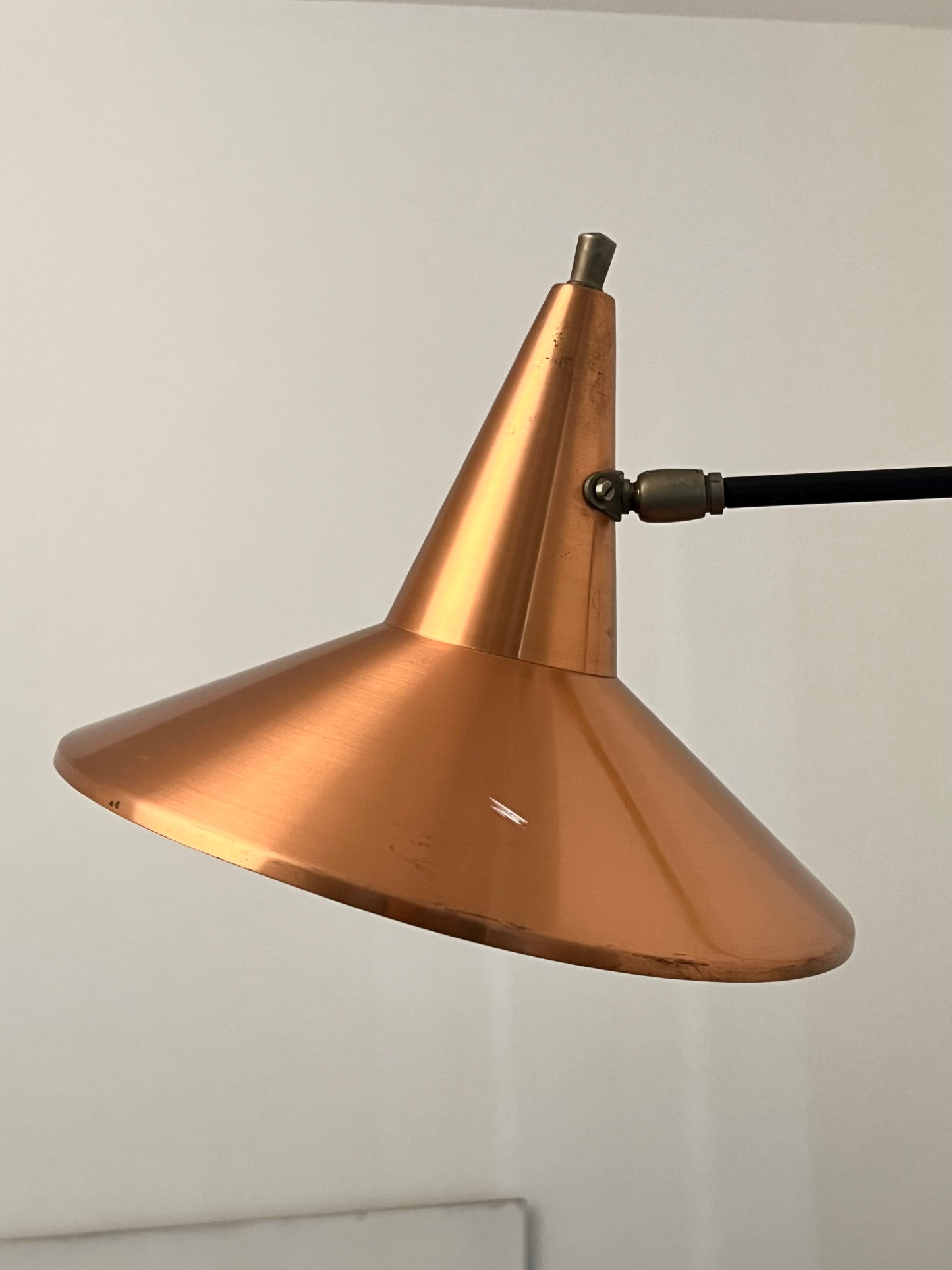 Mid Century Modern Extendable Swing Arm Wall Lamp