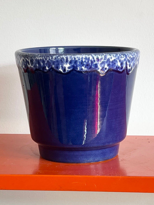 Vintage Mid Century West German Plant Pot Fat Lava Planter