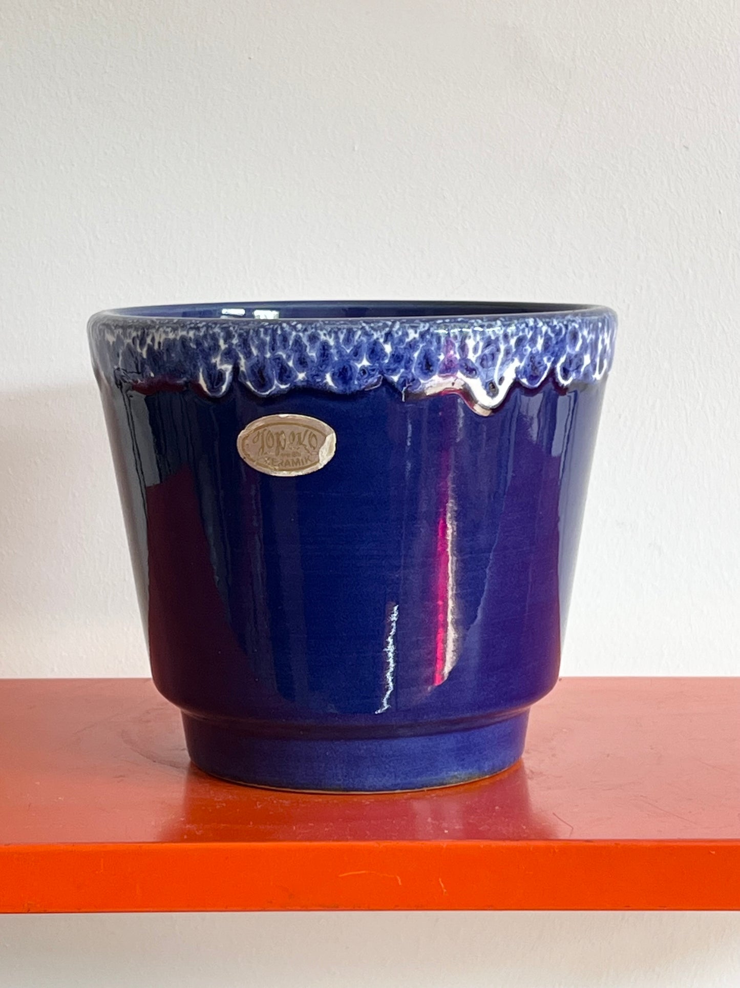 Vintage Mid Century West German Plant Pot Fat Lava Planter