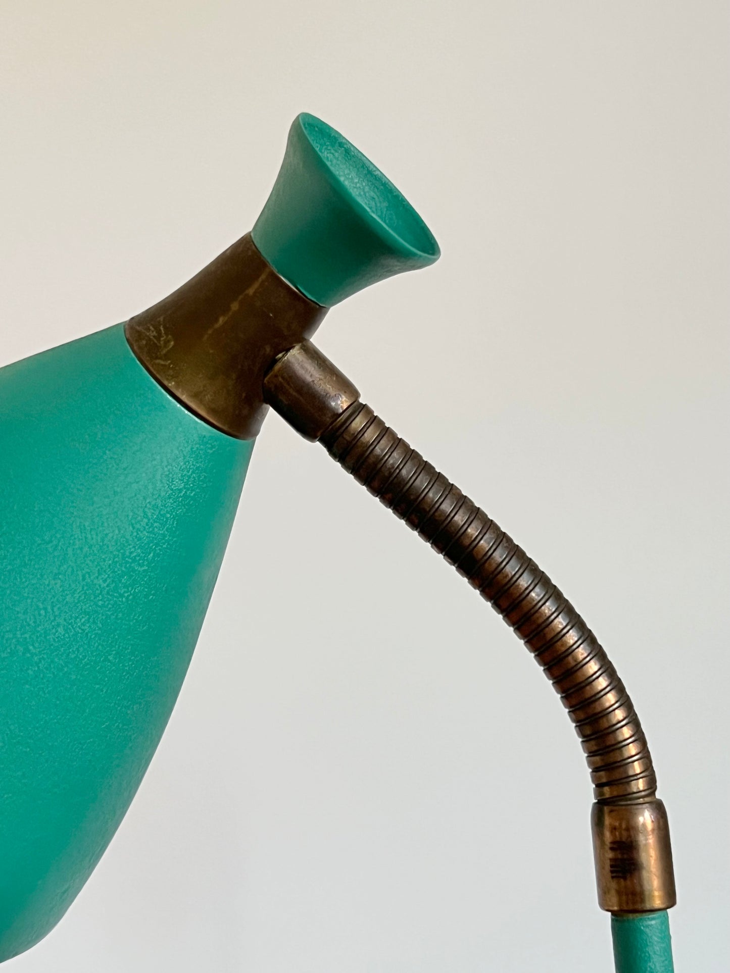 Mid century Turquoise Diabolo Desk Lamp