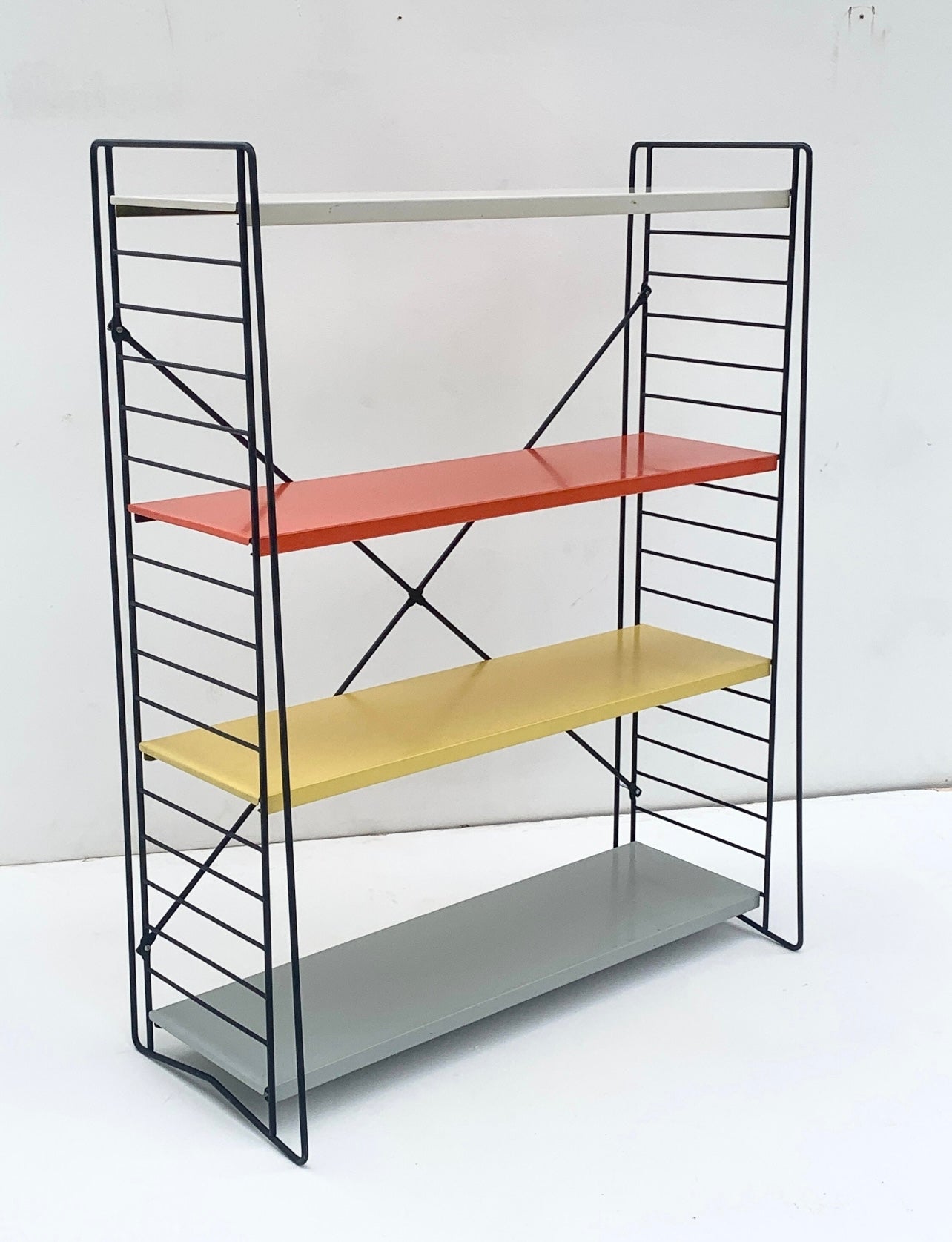 Mid Century Tomado Floor Standing Shelving Unit By Adriaan Dekker