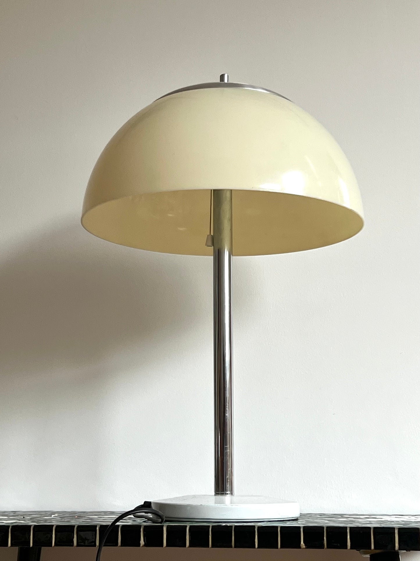 Vintage Mid Century Large Mushroom Table Lamp