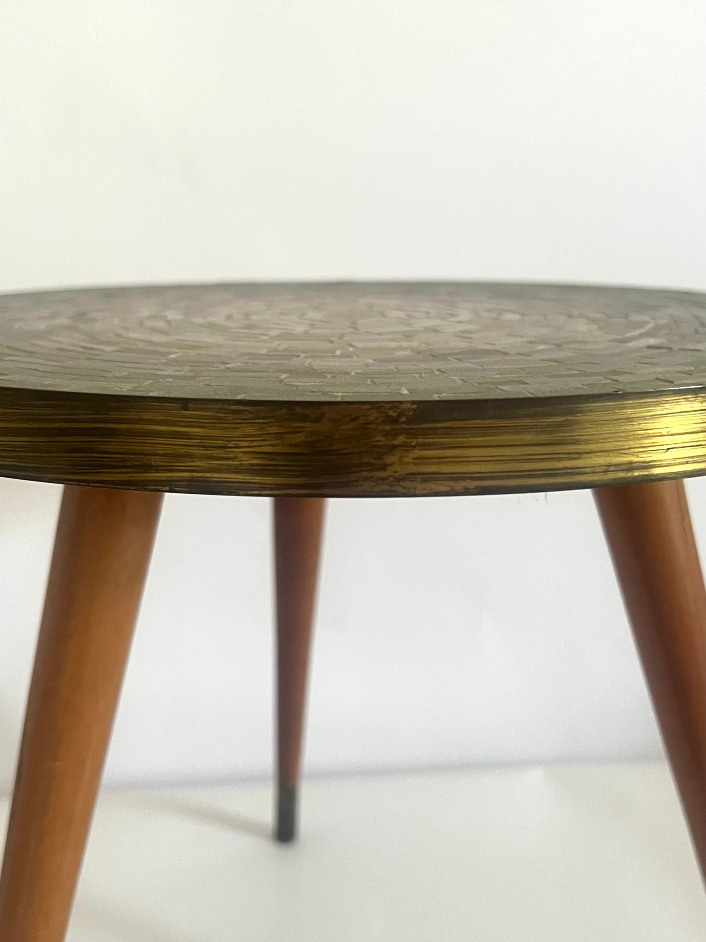 Vintage Mid Century Mosaic Tiled Plant table, Plant stand