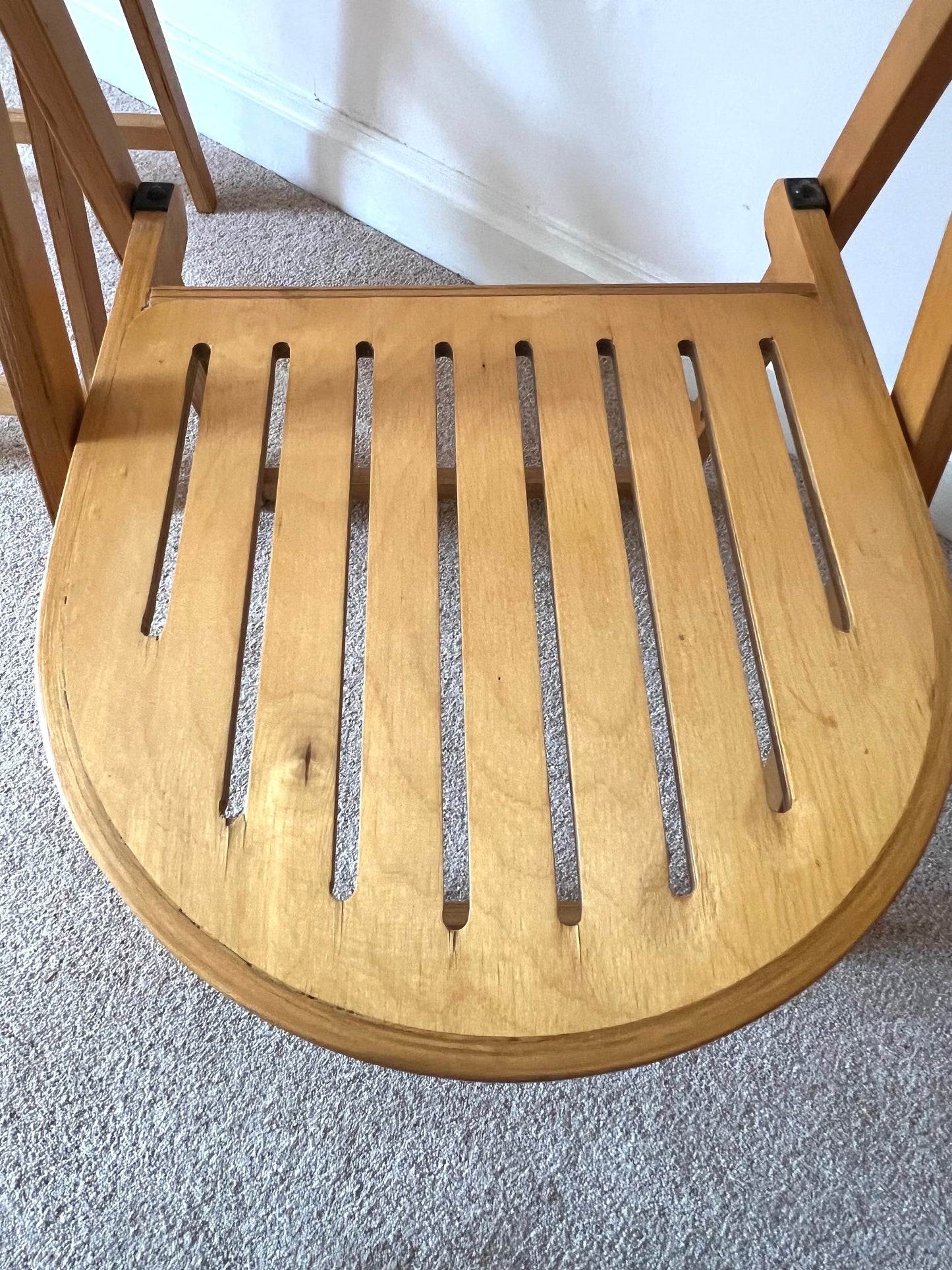 Mid Century Pair of Folding Chairs by OTK