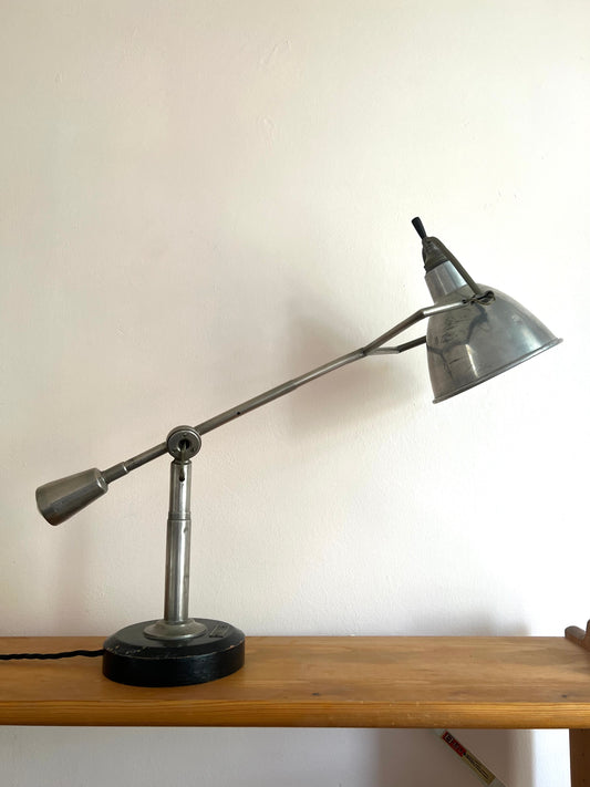 Art Deco Modernist Table Lamp by Edouard Wilfred Buquet