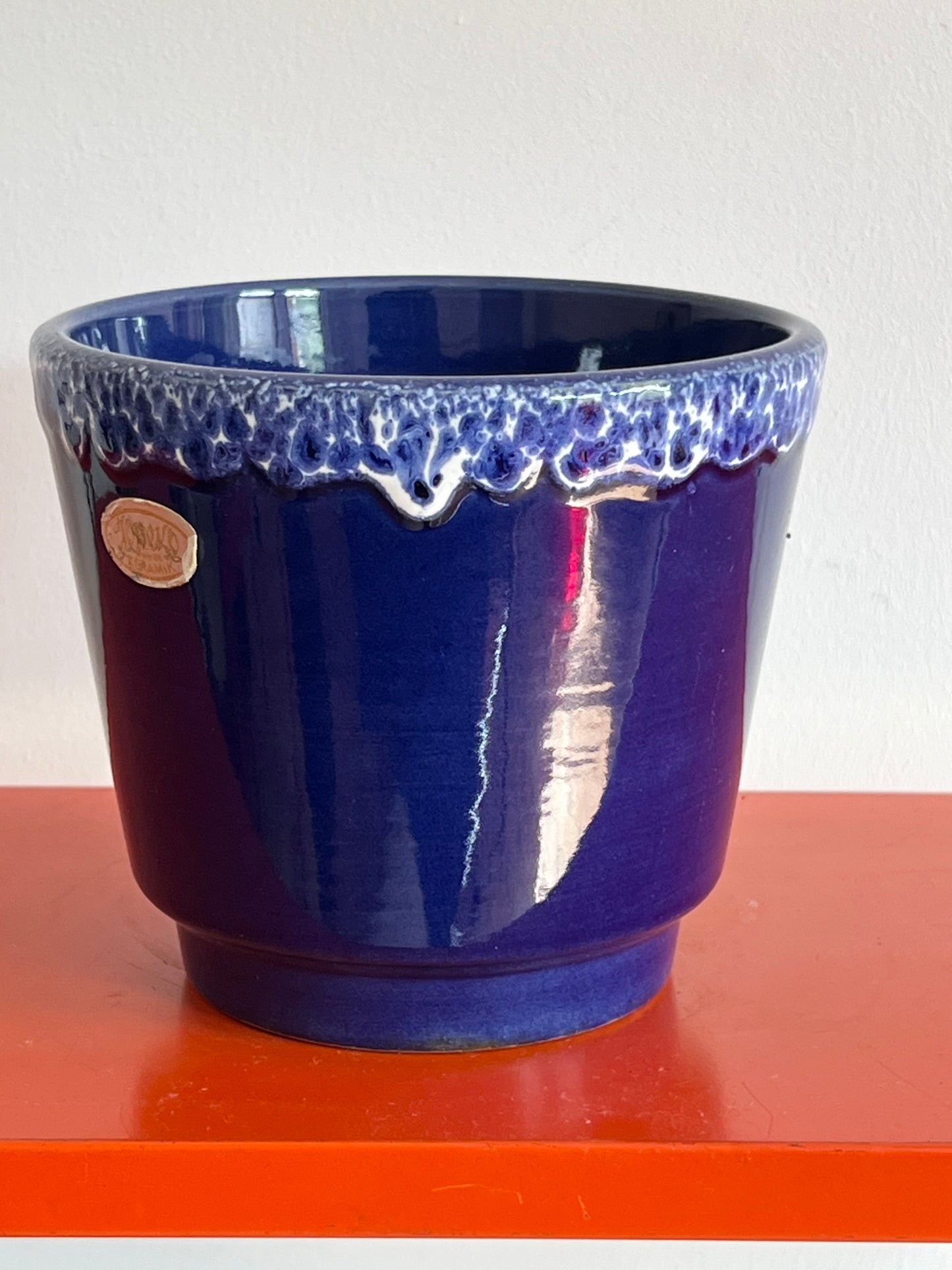 Vintage Mid Century West German Plant Pot Fat Lava Planter