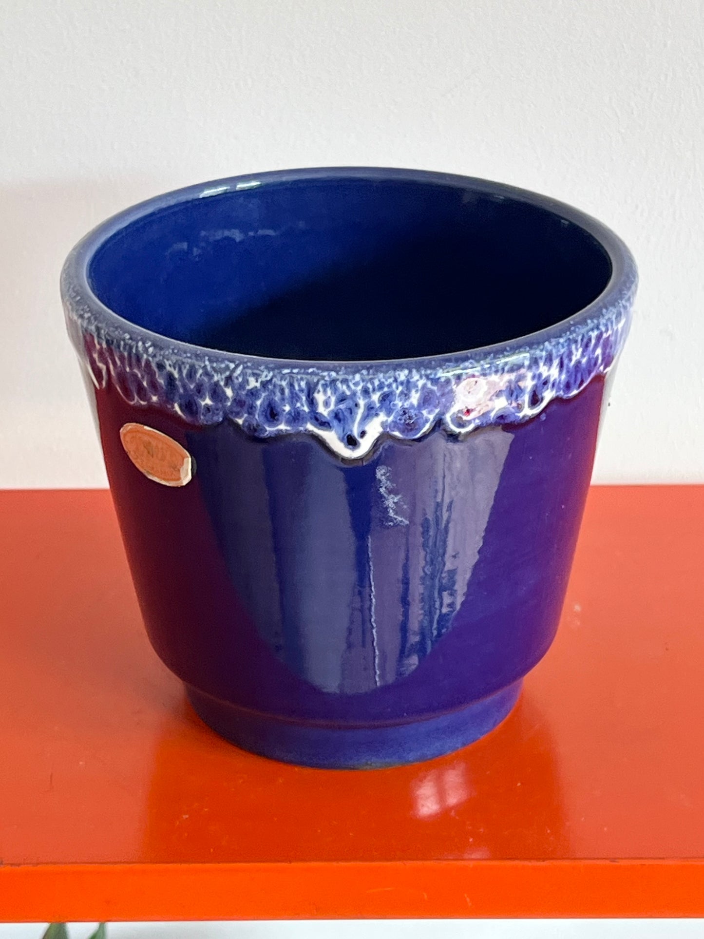 Vintage Mid Century West German Plant Pot Fat Lava Planter
