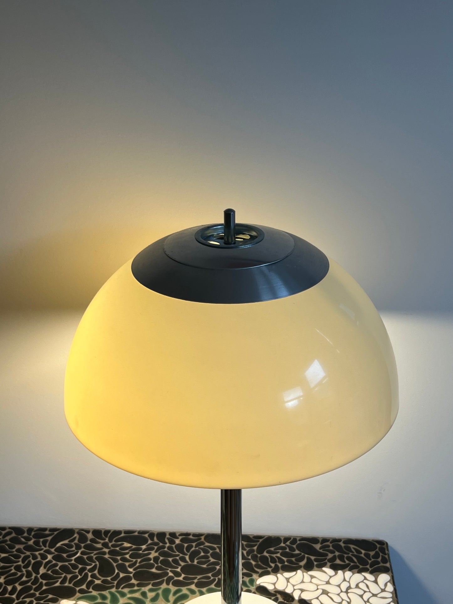 Vintage Mid Century Large Mushroom Table Lamp