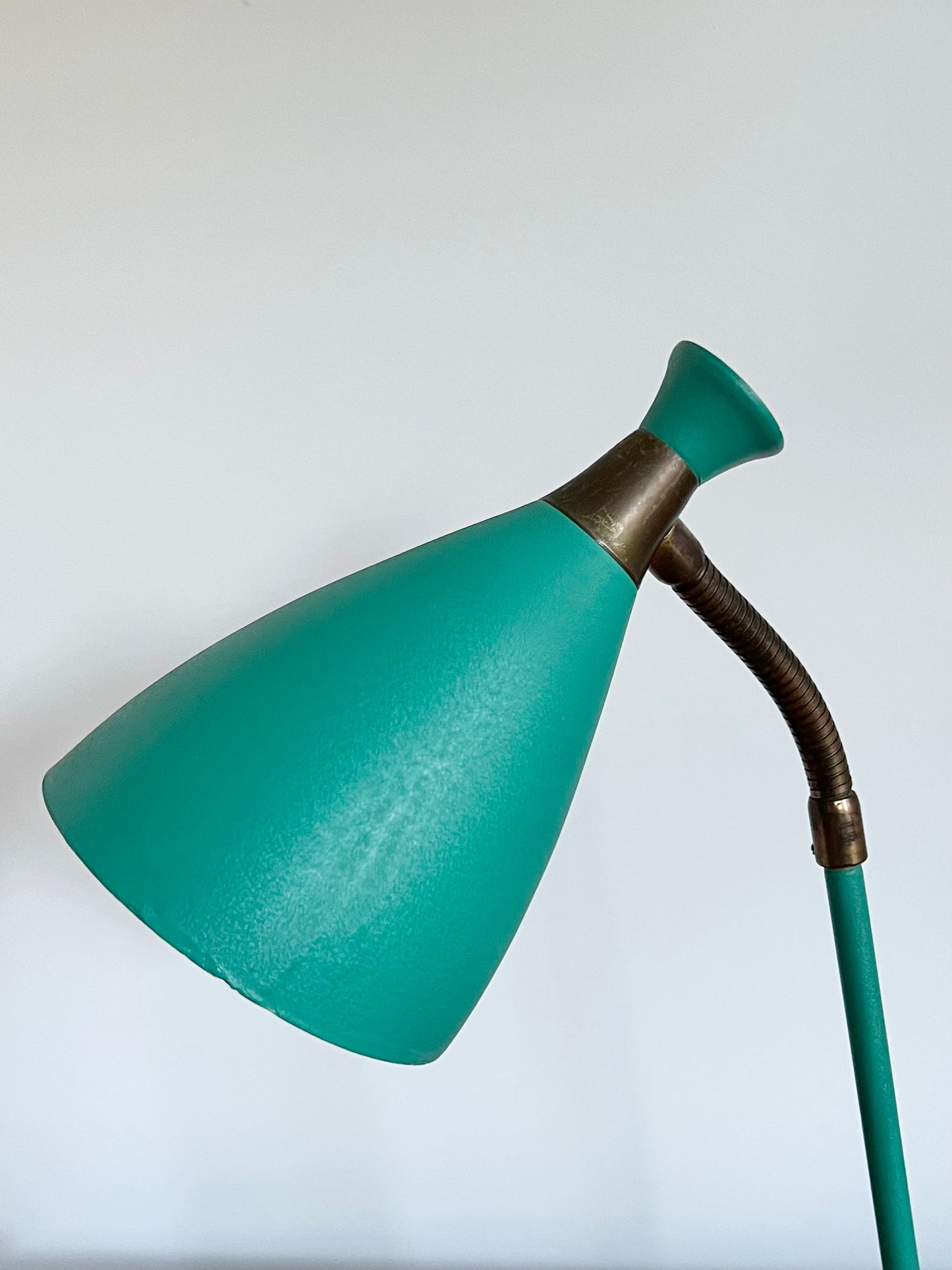 Mid century Turquoise Diabolo Desk Lamp