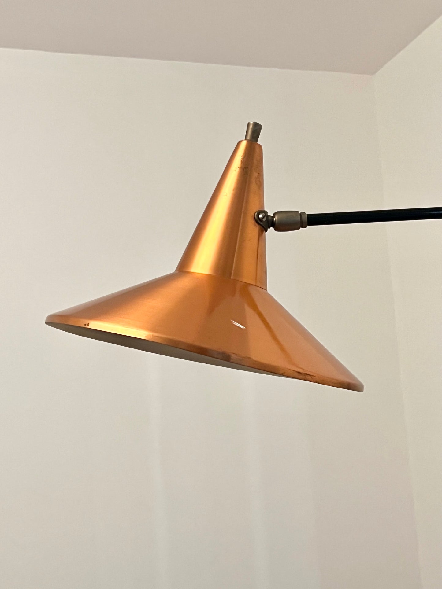 Mid Century Modern Extendable Swing Arm Wall Lamp