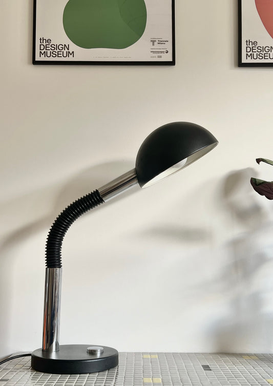 Vintage Mid Century Space Age XL Table Lamp By Hillebrand