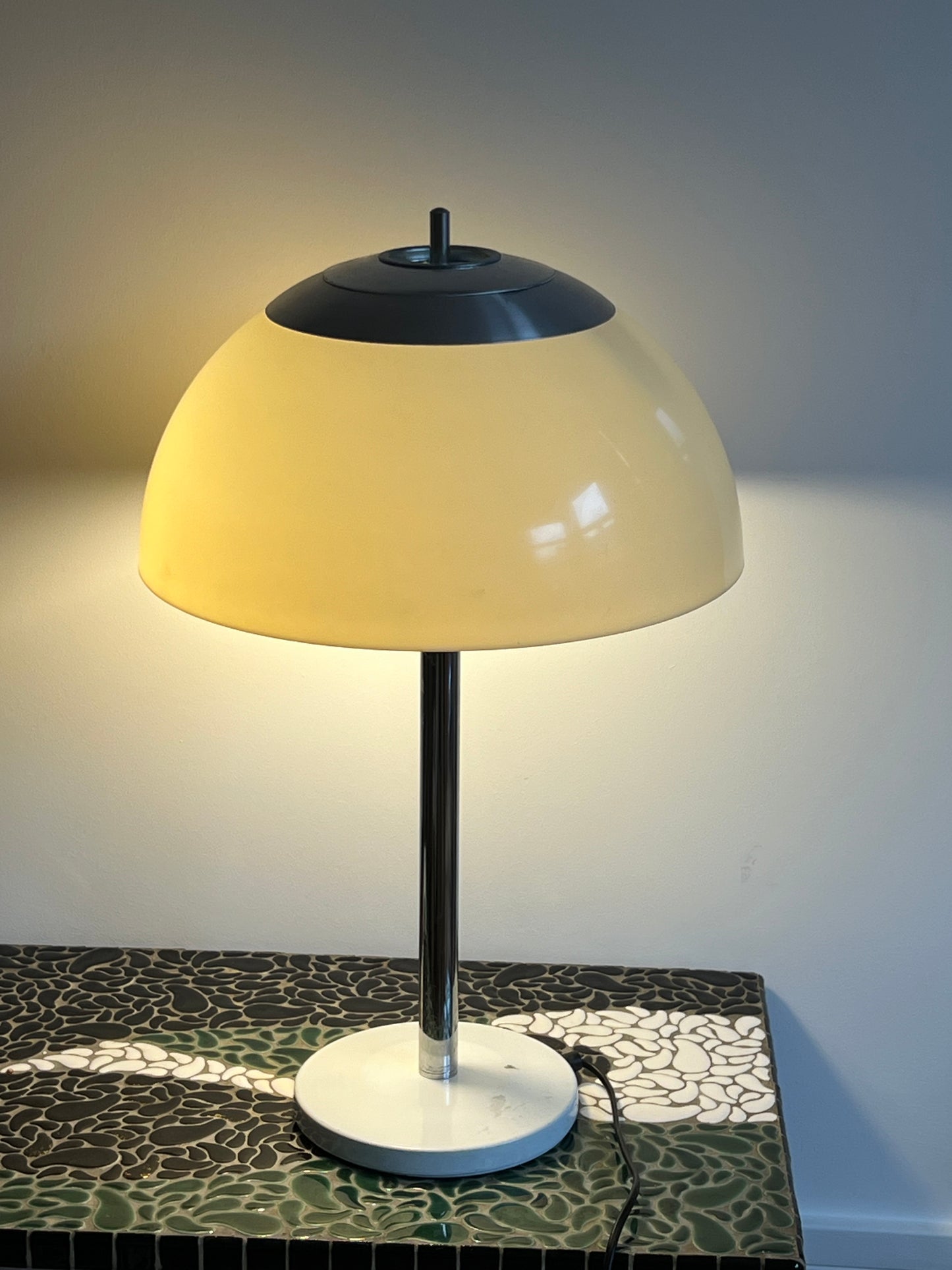 Vintage Mid Century Large Mushroom Table Lamp