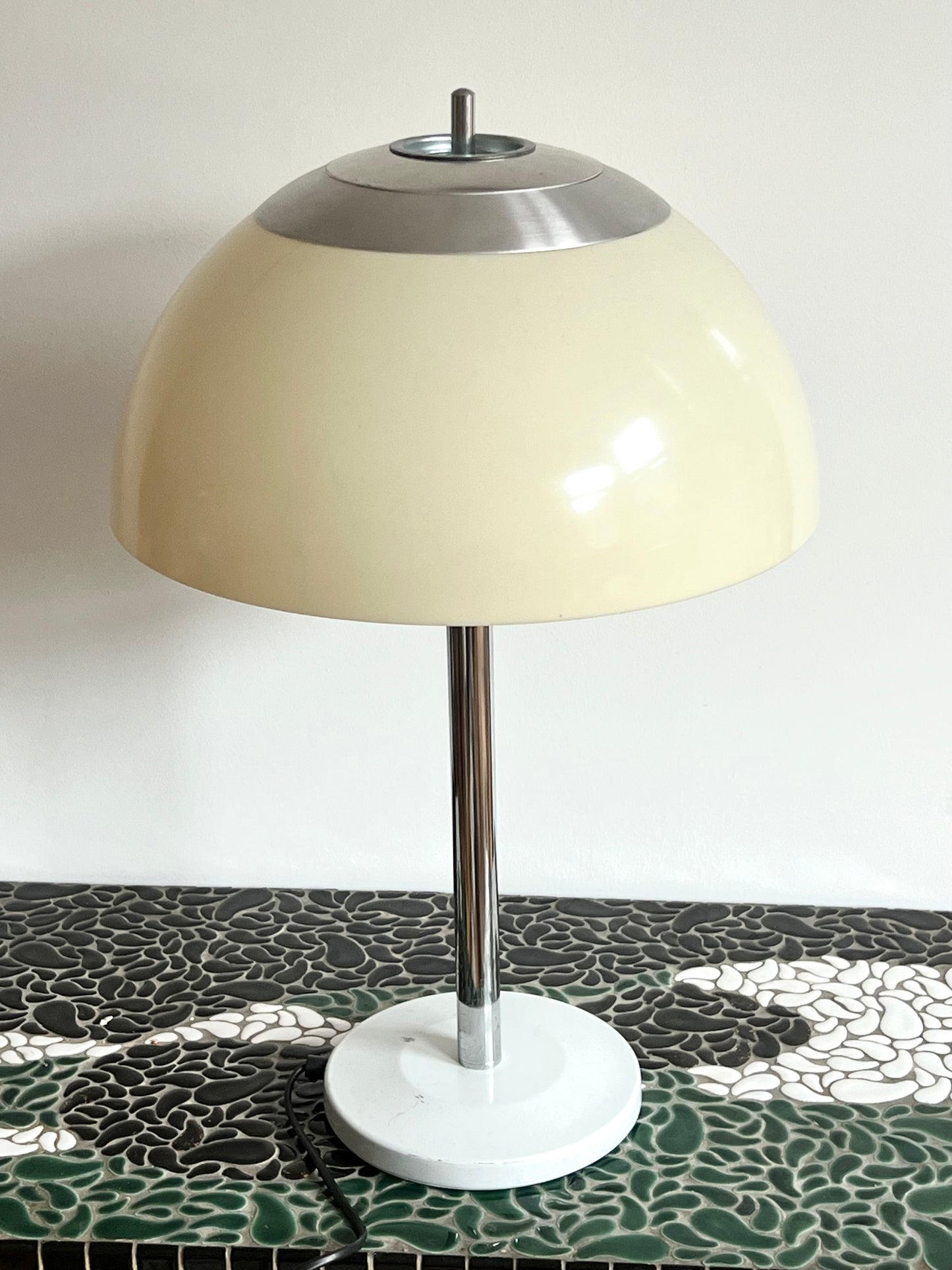 Vintage Mid Century Large Mushroom Table Lamp
