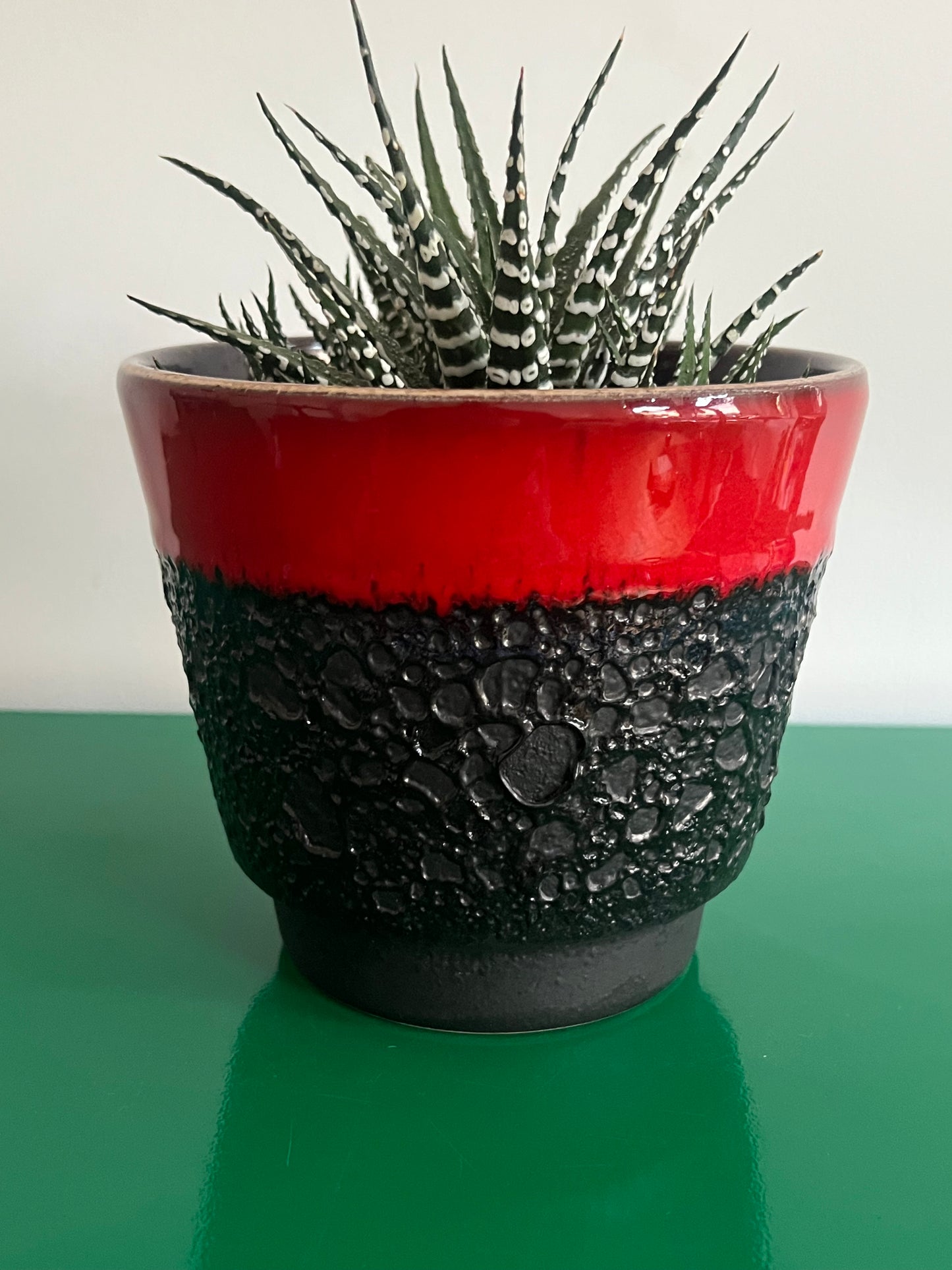 Vintage Mid Century West German Fat Lava Plant Pot