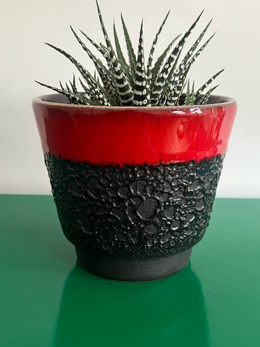 Vintage Mid Century West German Fat Lava Plant Pot