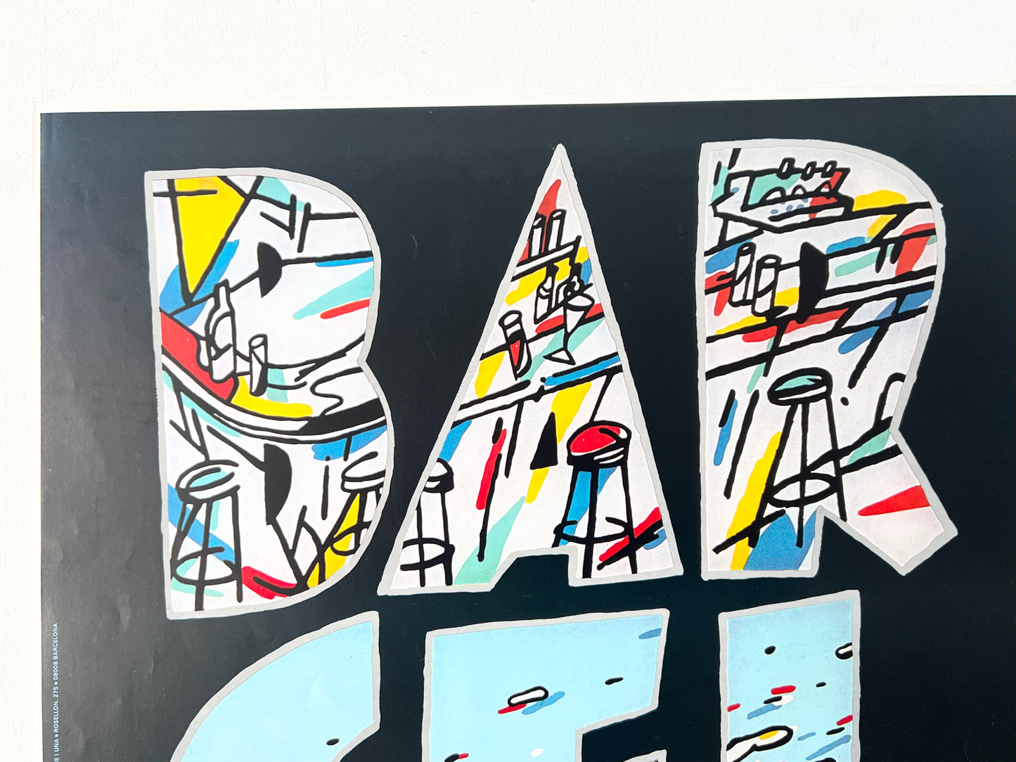 Vintage Original Poster 'BARCELONA' by Javier Mariscal