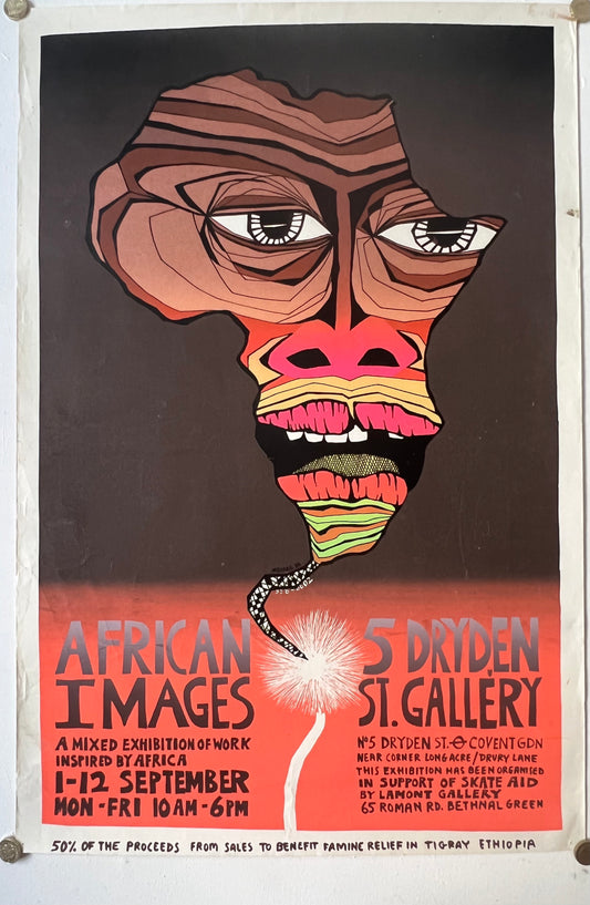 African Images Exhibition poster by Ken Meharg