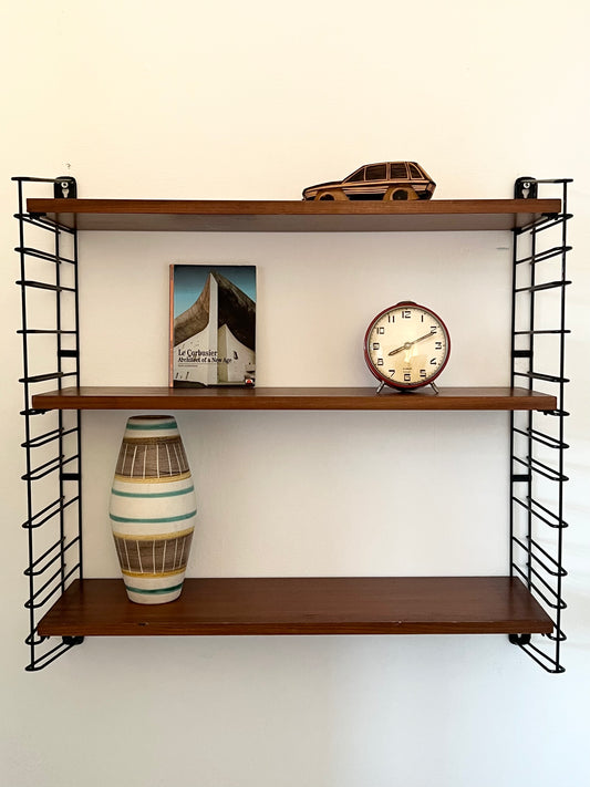 Vintage Mid Century Tomado String Shelving Unit