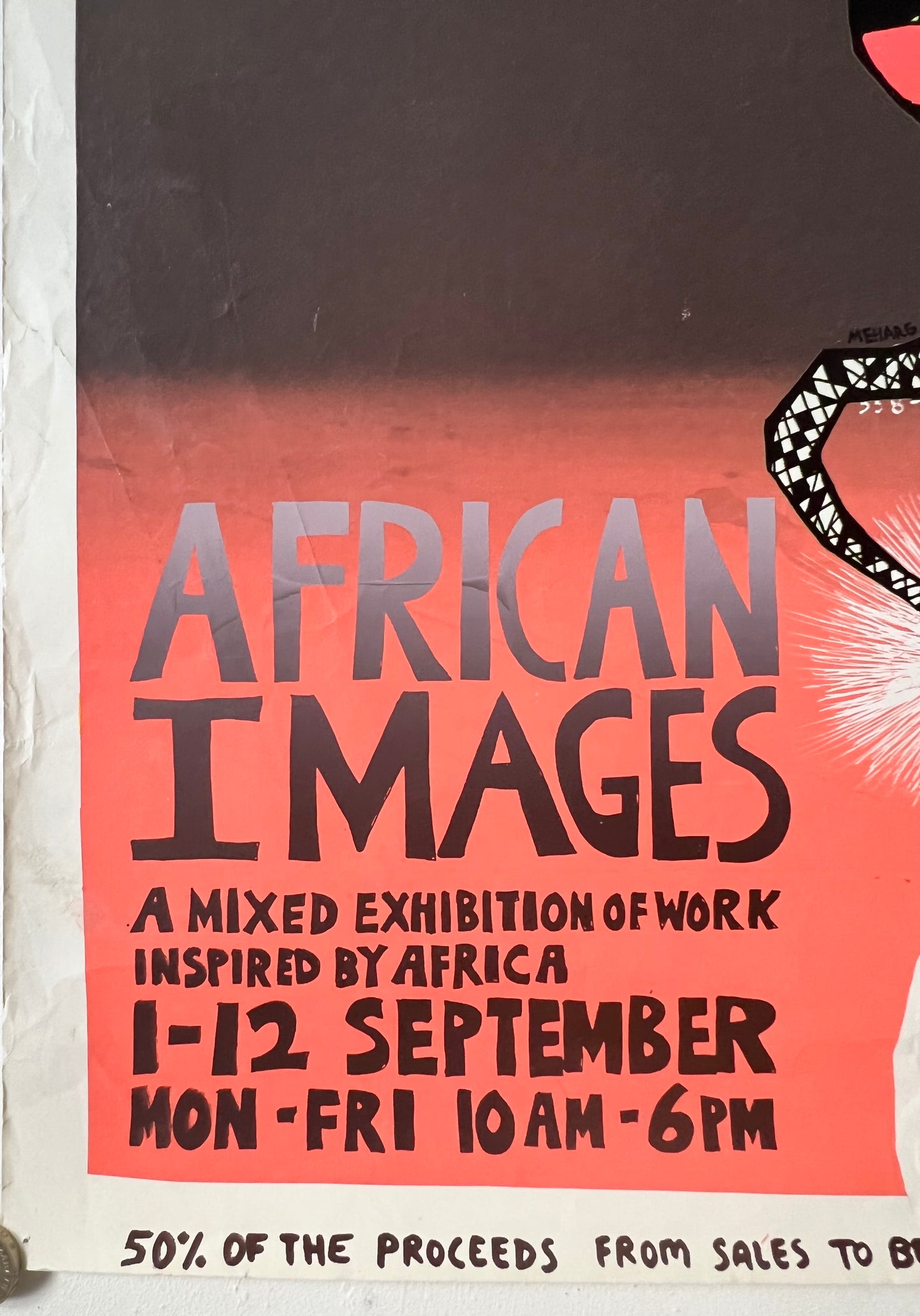 African Images Exhibition poster by Ken Meharg