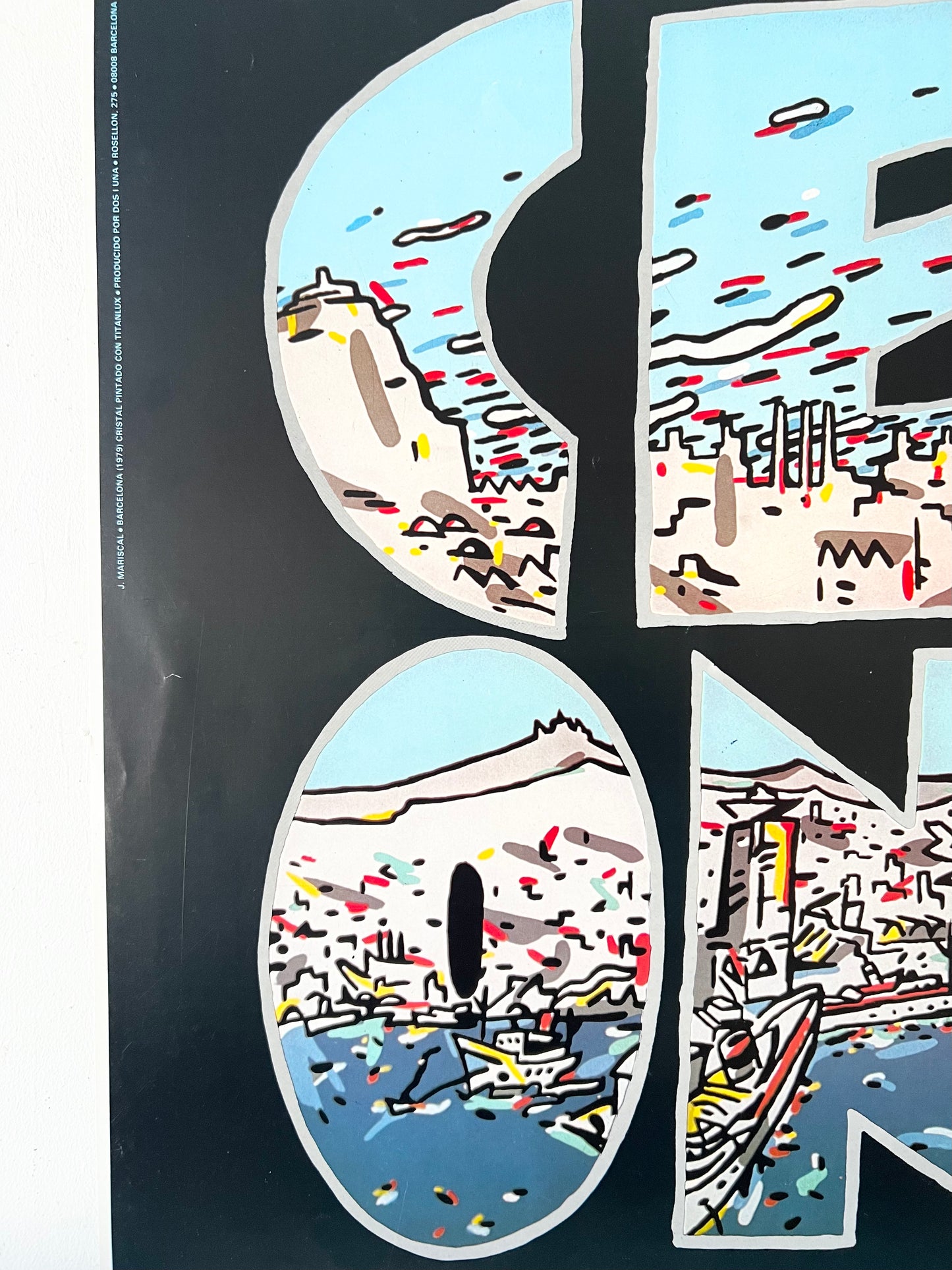 Vintage Original Poster 'BARCELONA' by Javier Mariscal