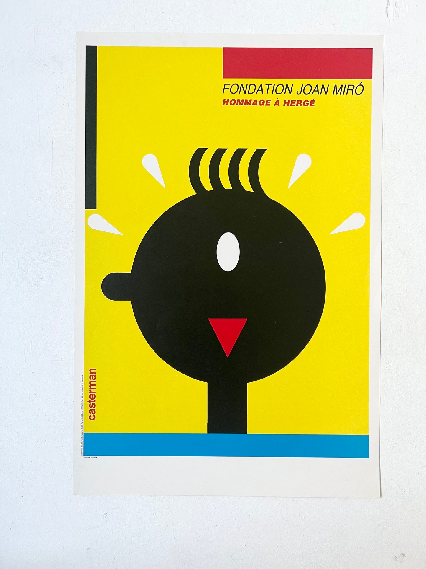 Tin Tin, Foundation Joan Miro, Hommage A Herge Rare Art Poster