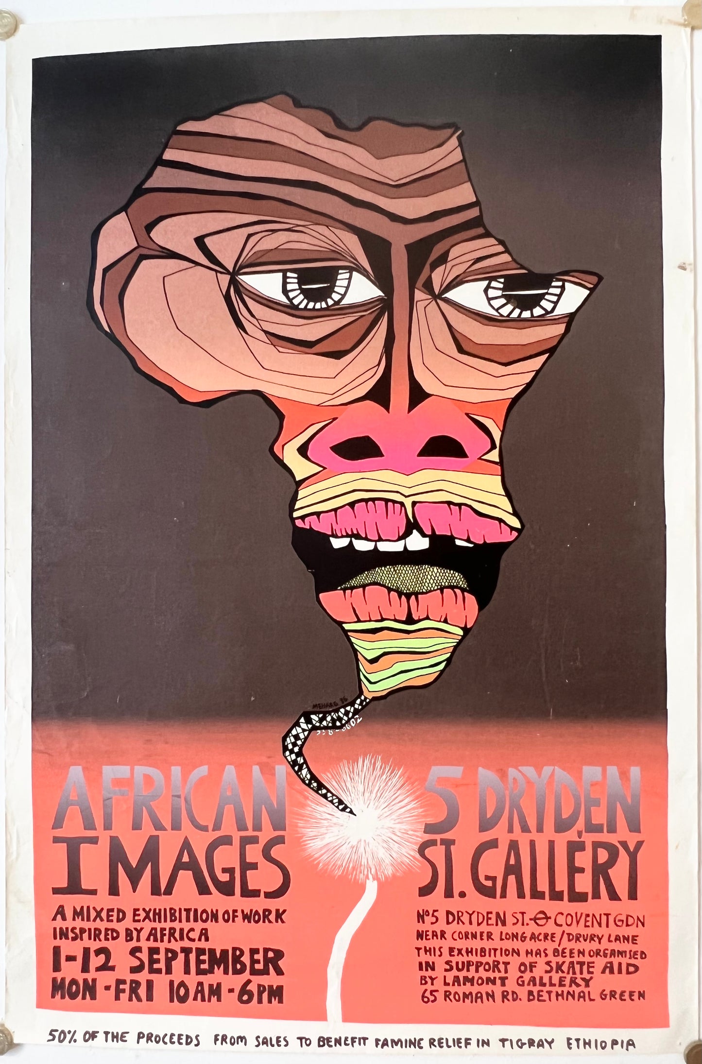 African Images Exhibition poster by Ken Meharg