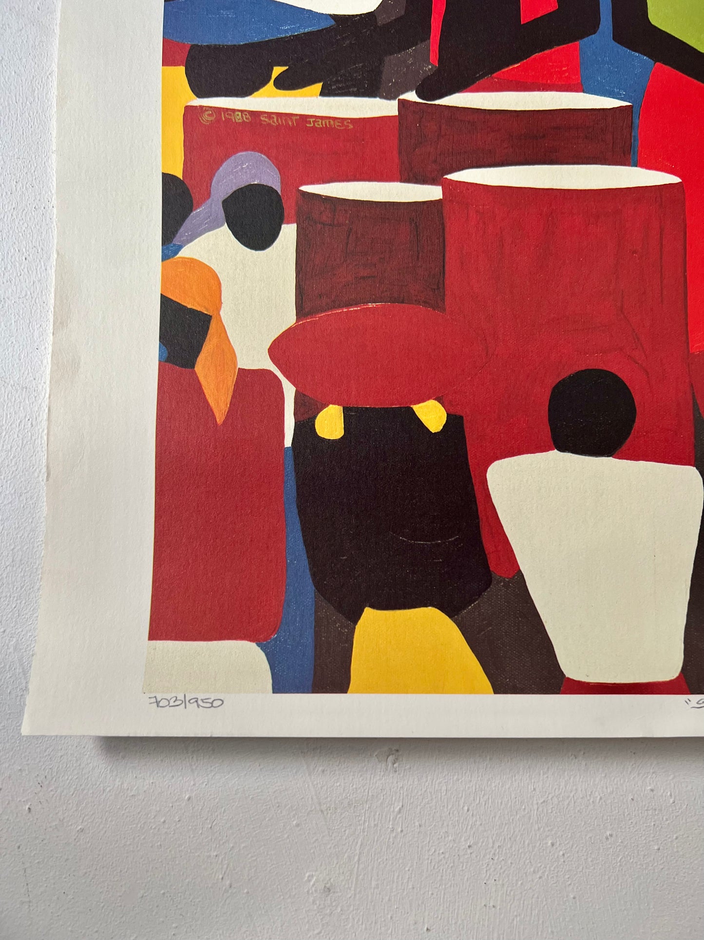 Steel Band Fantasy Serigraph by Synthia Saint James
