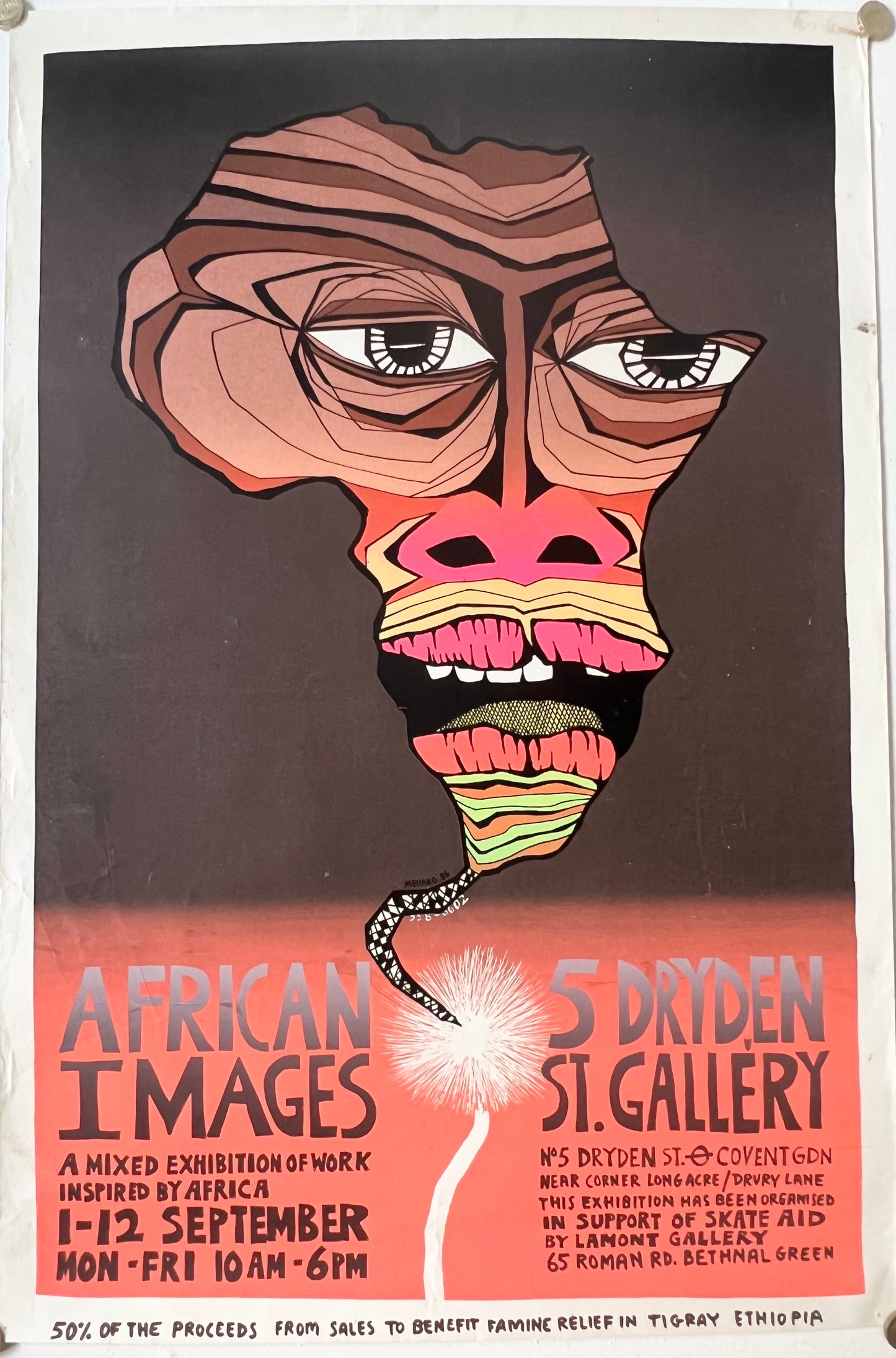 African Images Exhibition poster by Ken Meharg
