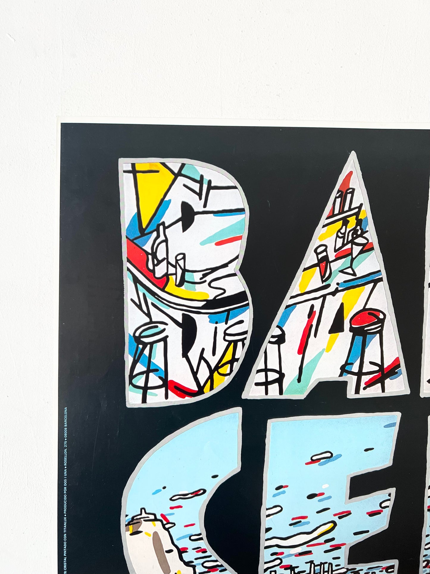 Vintage Original Poster 'BARCELONA' by Javier Mariscal