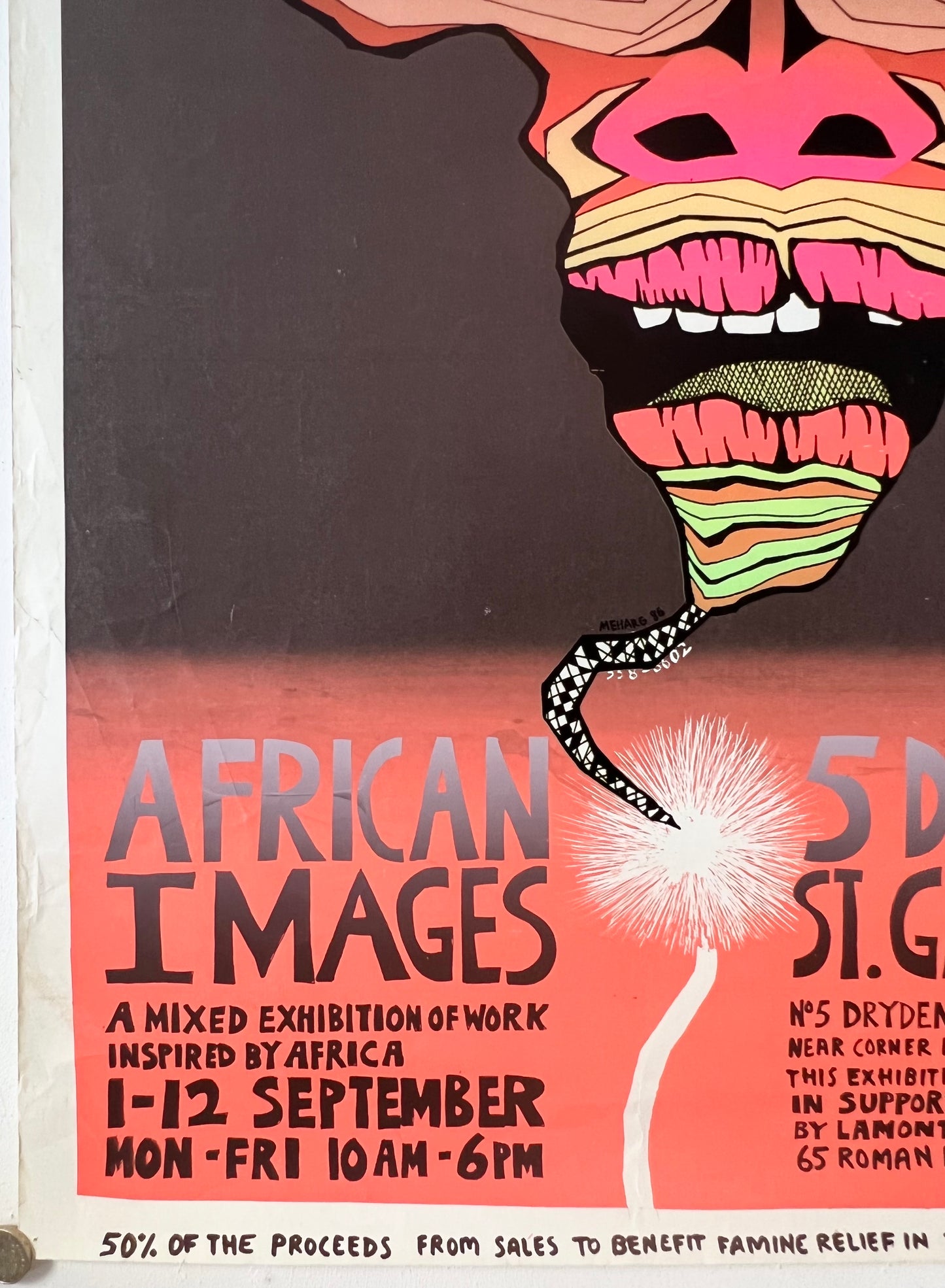 African Images Exhibition poster by Ken Meharg
