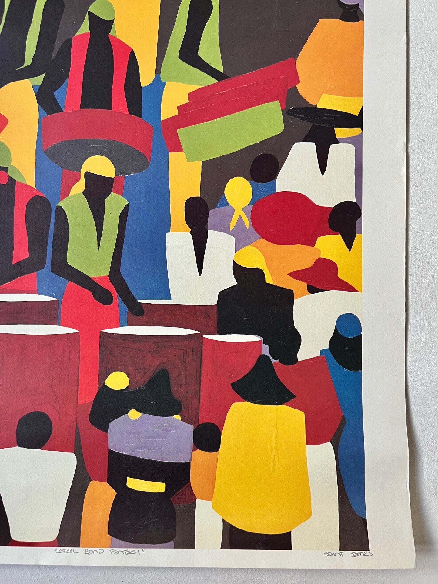 Steel Band Fantasy Serigraph by Synthia Saint James