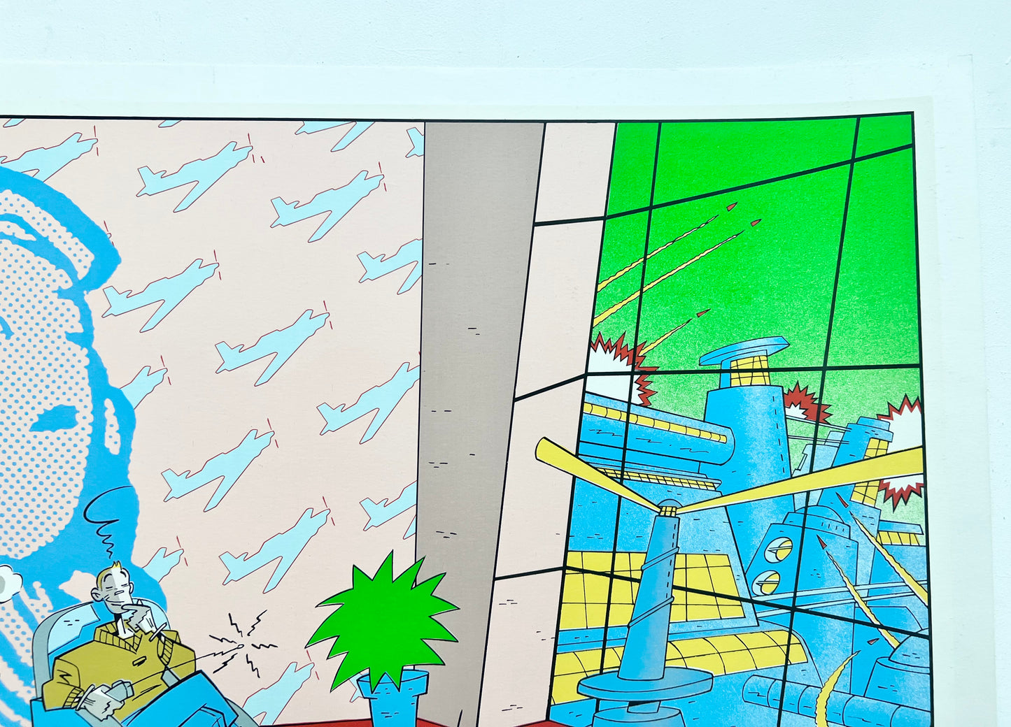 Postmodern Serigraph 'Homage a Stephan Colman' by Fabrizo Borrini