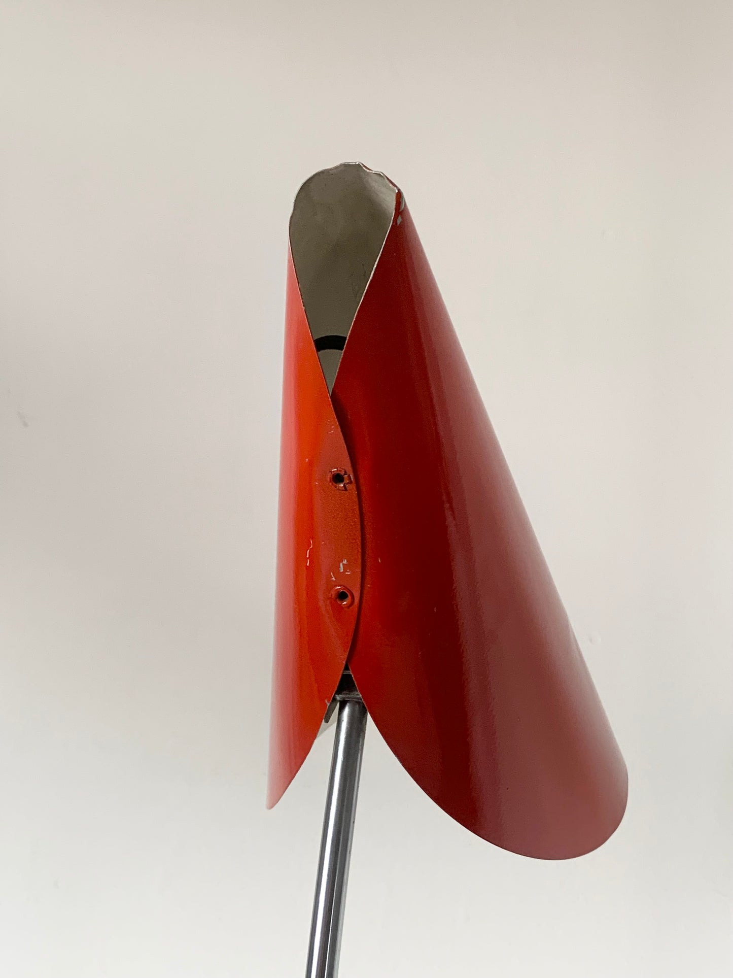 Red Adjustable Desk Lamp by Josef Hurka for Napako