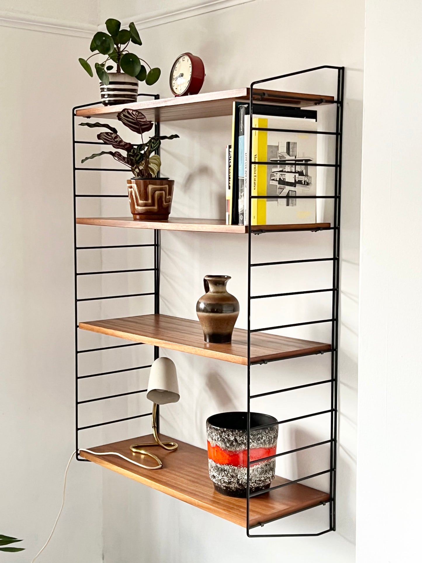 Mid Century String Modular Shelving unit by Brianco