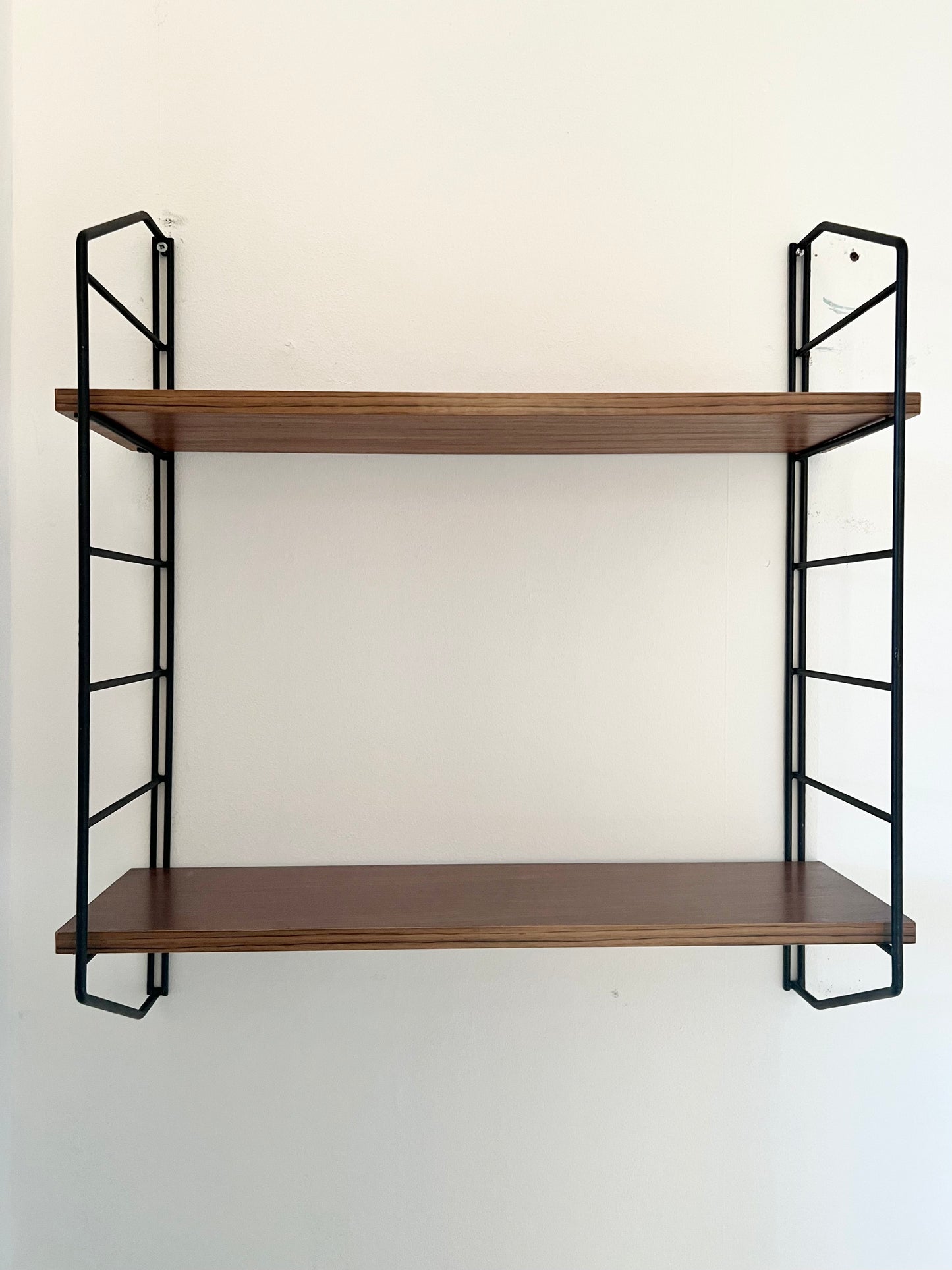 Vintage Mid Century String Wall Shelving Unit