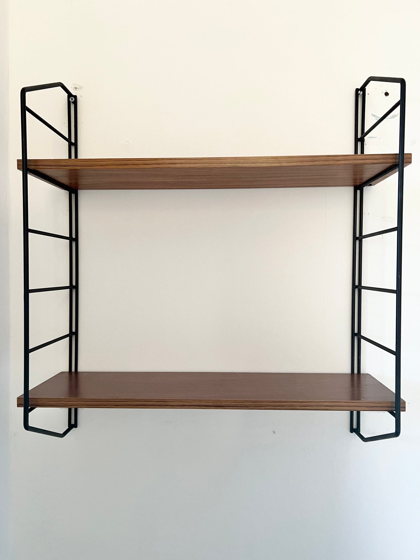 Vintage Mid Century String Wall Shelving Unit