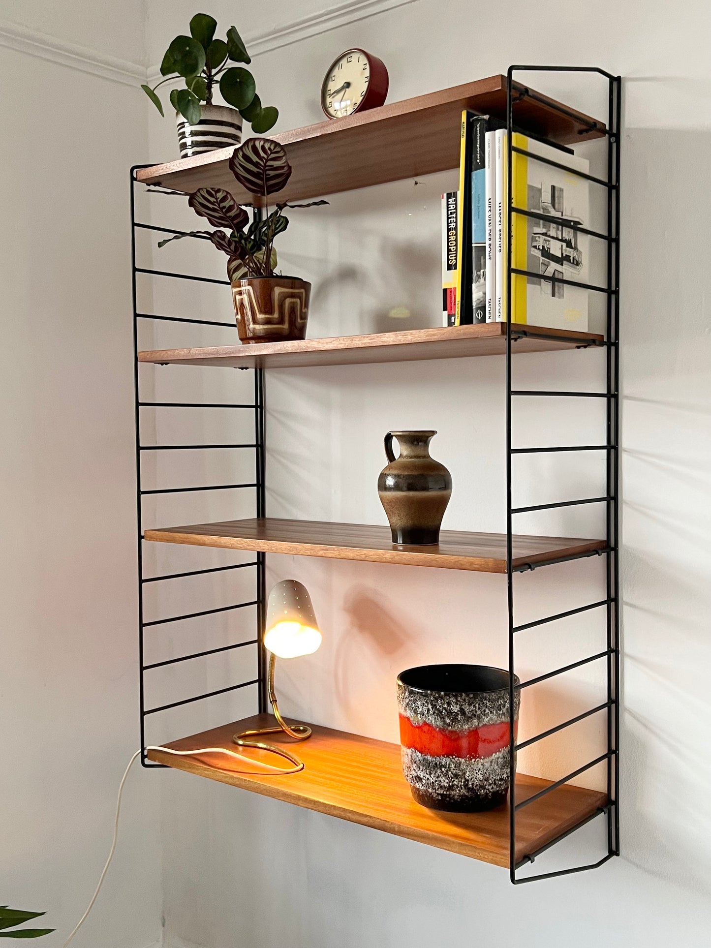 Mid Century String Modular Shelving unit by Brianco
