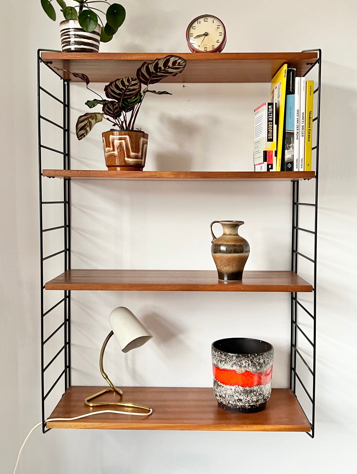 Mid Century String Modular Shelving unit by Brianco
