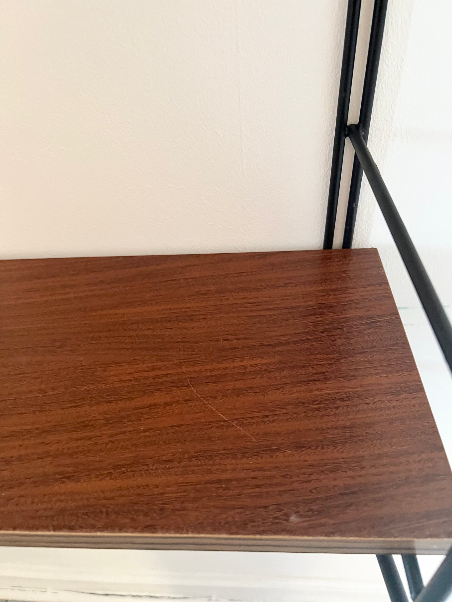 Vintage Mid Century String Wall Shelving Unit