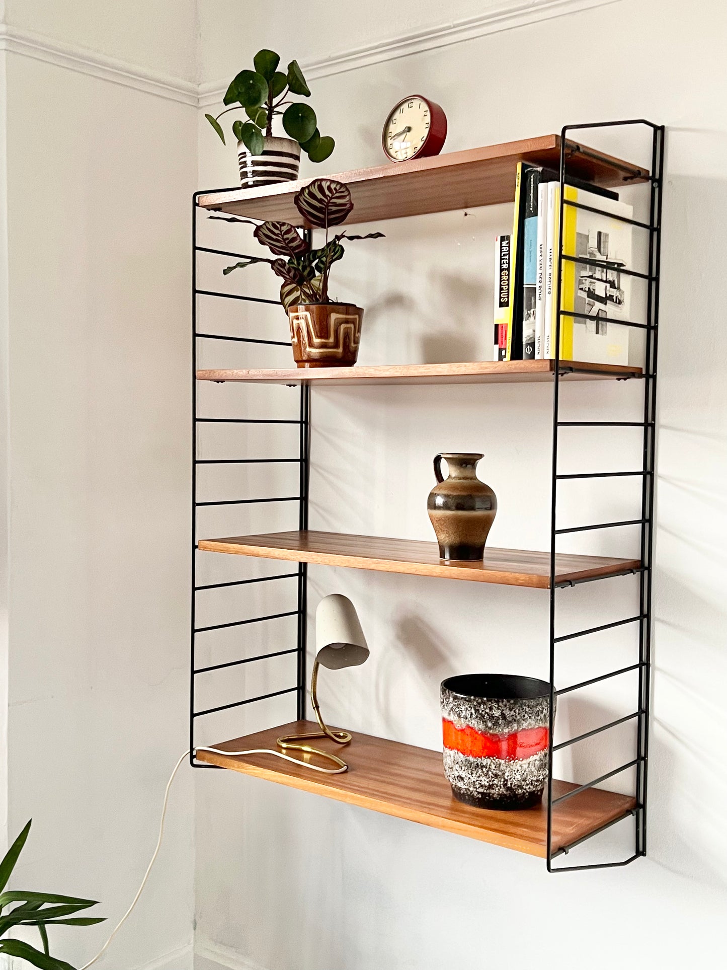 Mid Century String Modular Shelving unit by Brianco