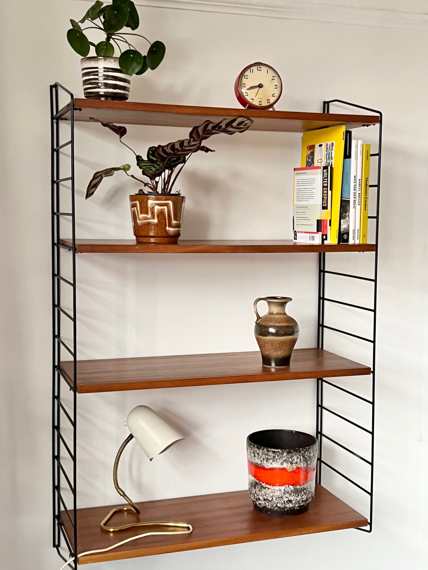 Mid Century String Modular Shelving unit by Brianco