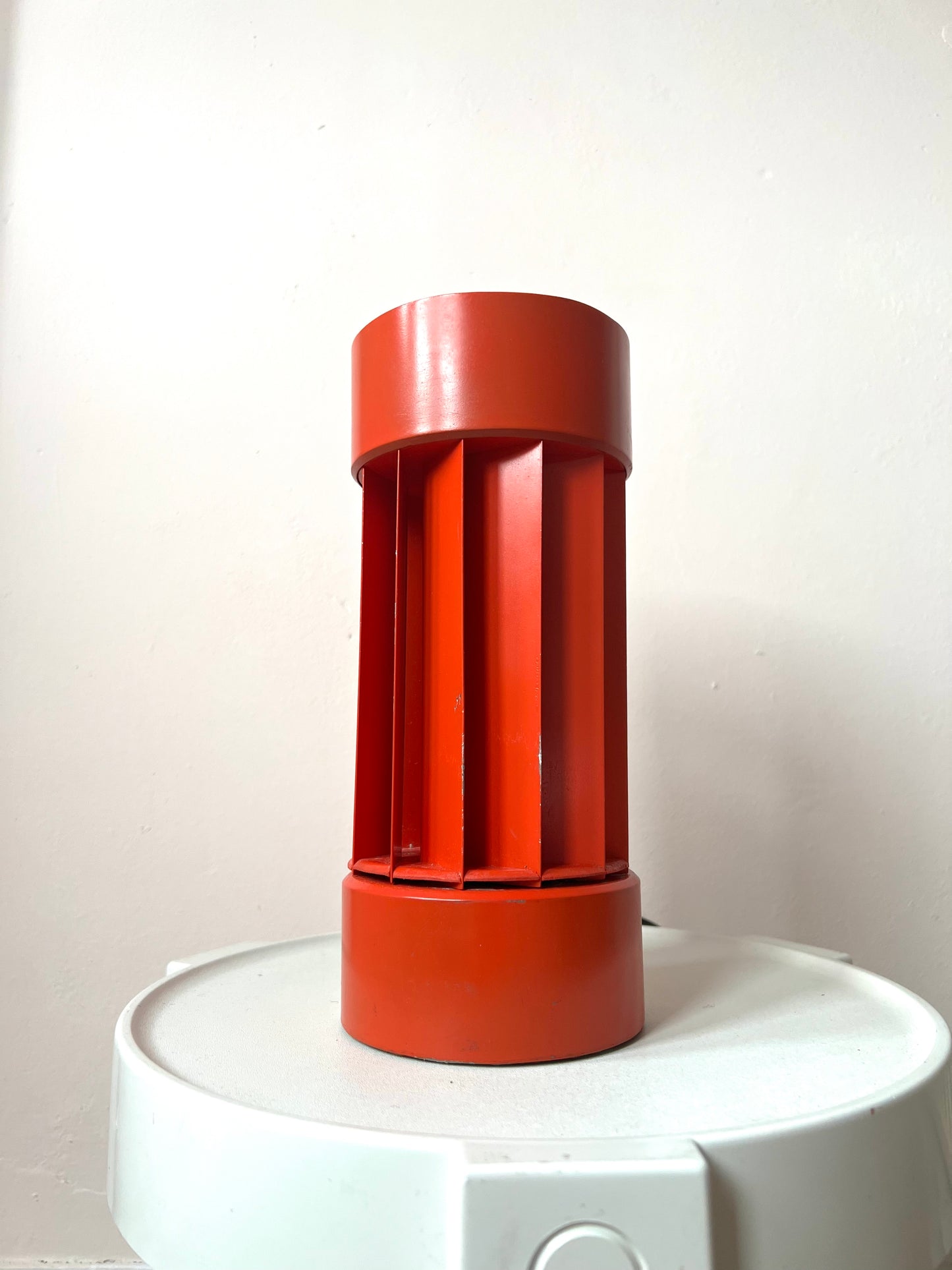 Mid Century Sculptural Cylinderical Table Lamp