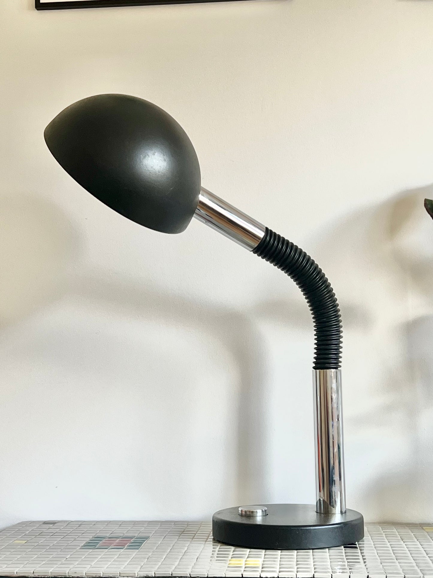 Vintage Mid Century Space Age XL Table Lamp By Hillebrand