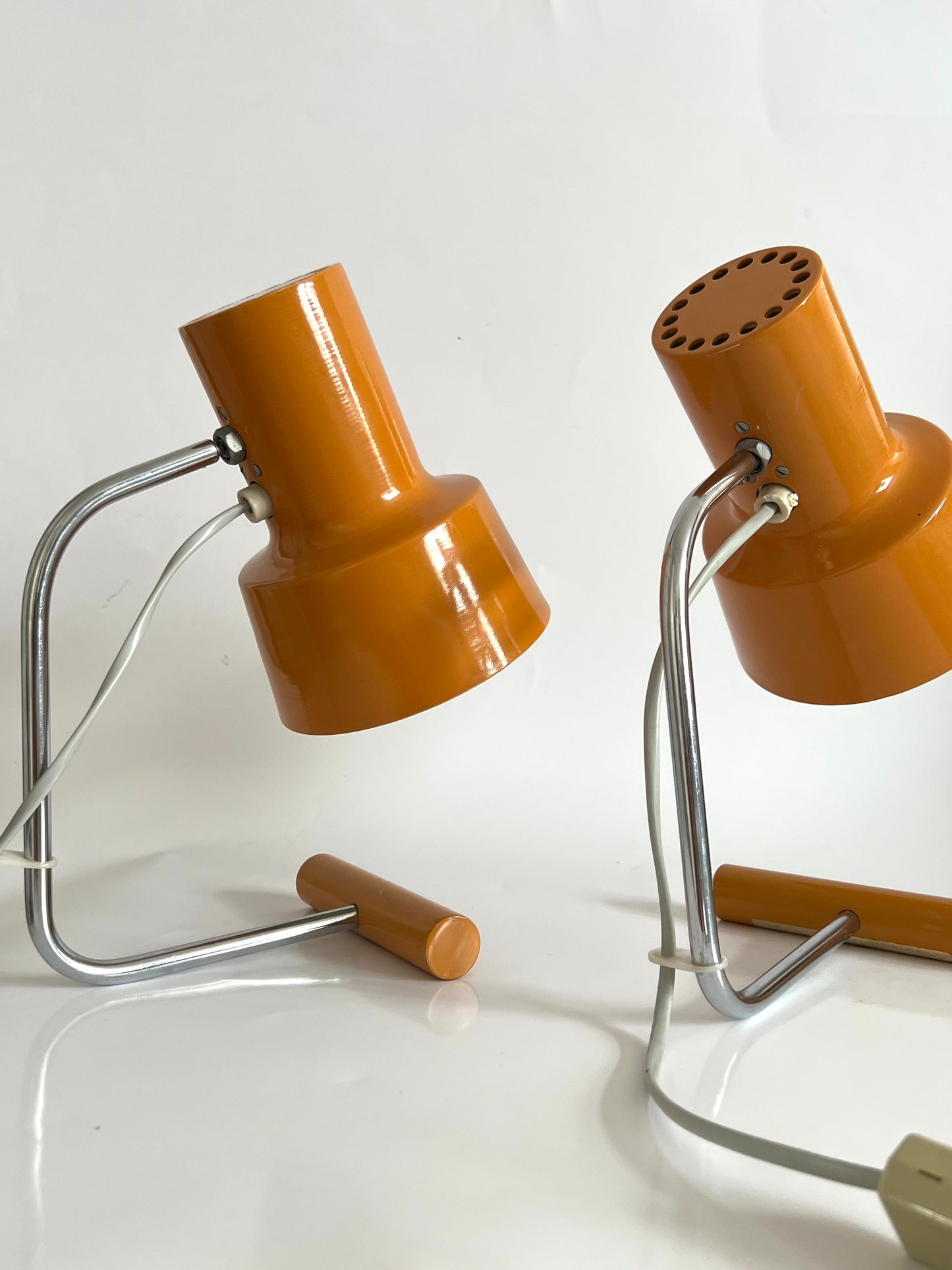 Pair Of Mid-Century Table Lamps By Josef Hurka For Napako, Czechoslovakia