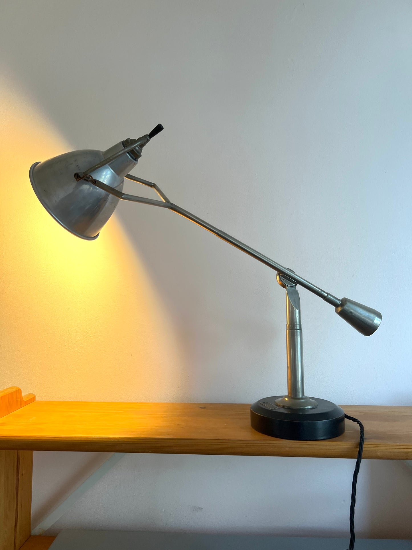 Art Deco Modernist Table Lamp by Edouard Wilfred Buquet