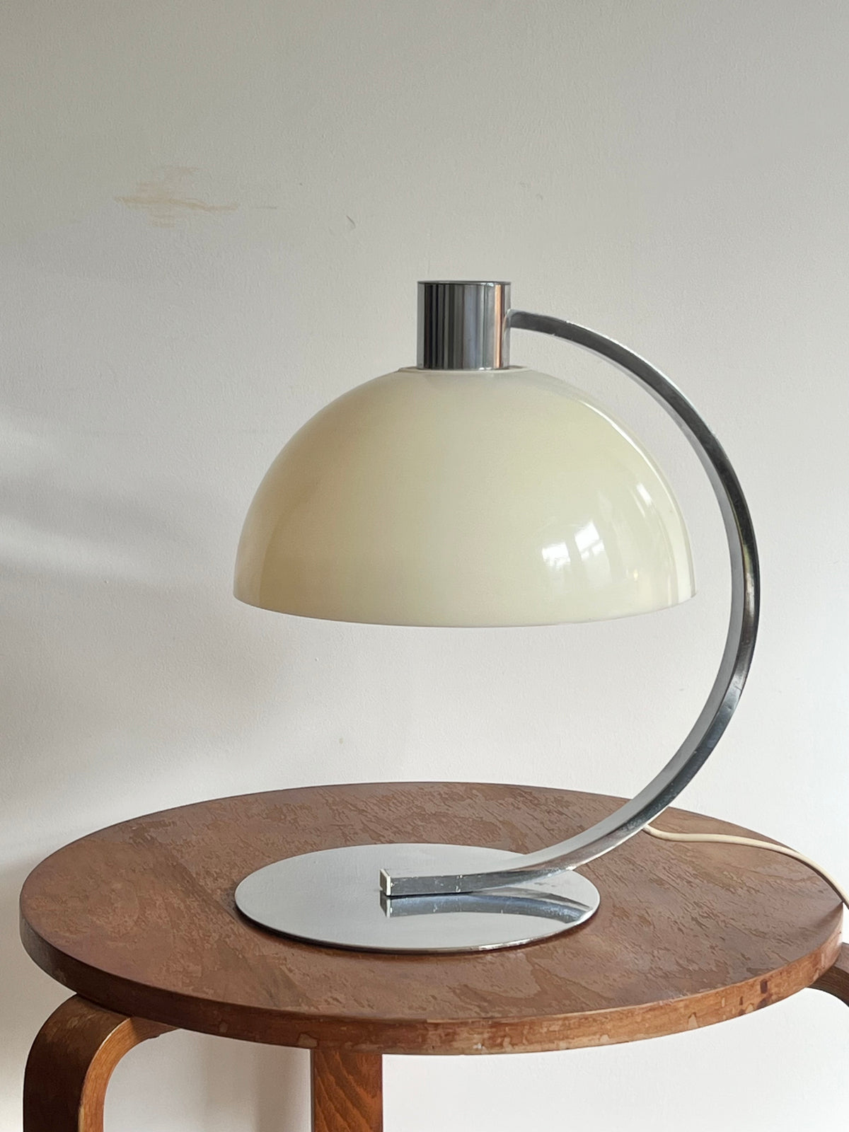 Mid Century 70’s Perspex & Chrome Table Lamp