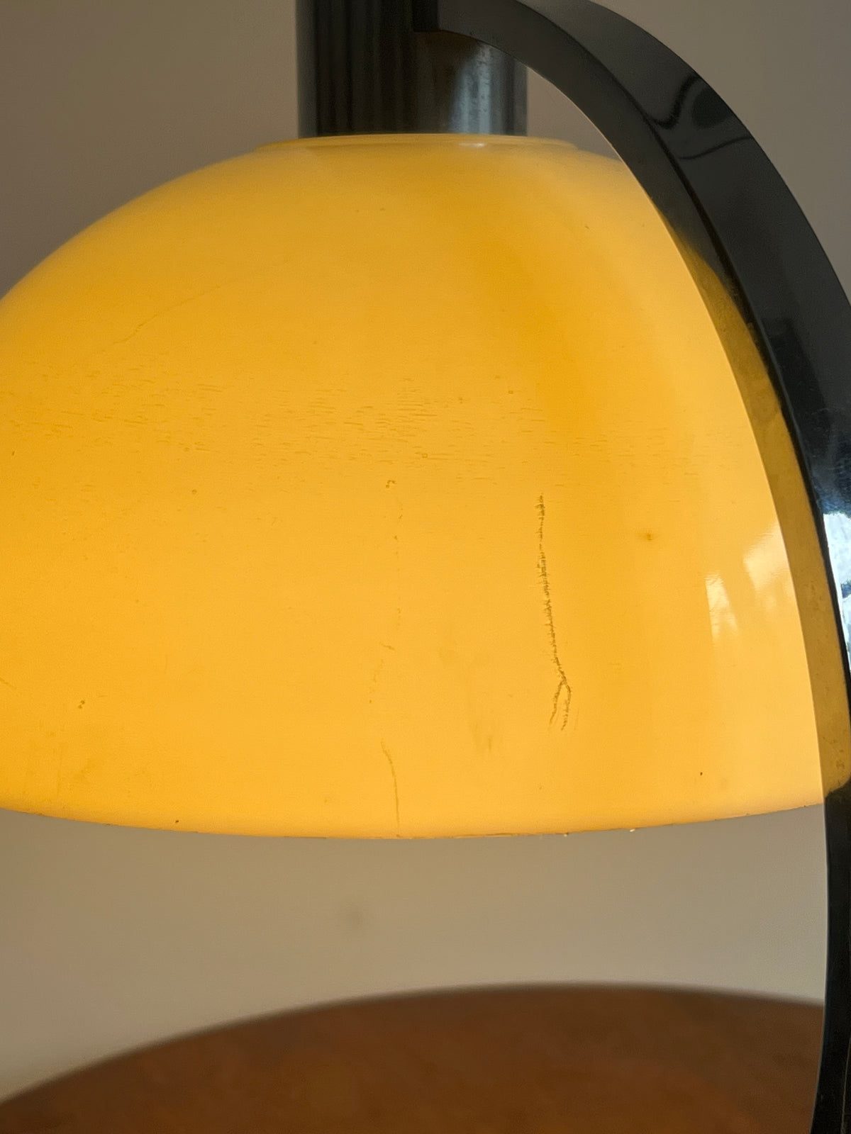 Mid Century 70’s Perspex & Chrome Table Lamp