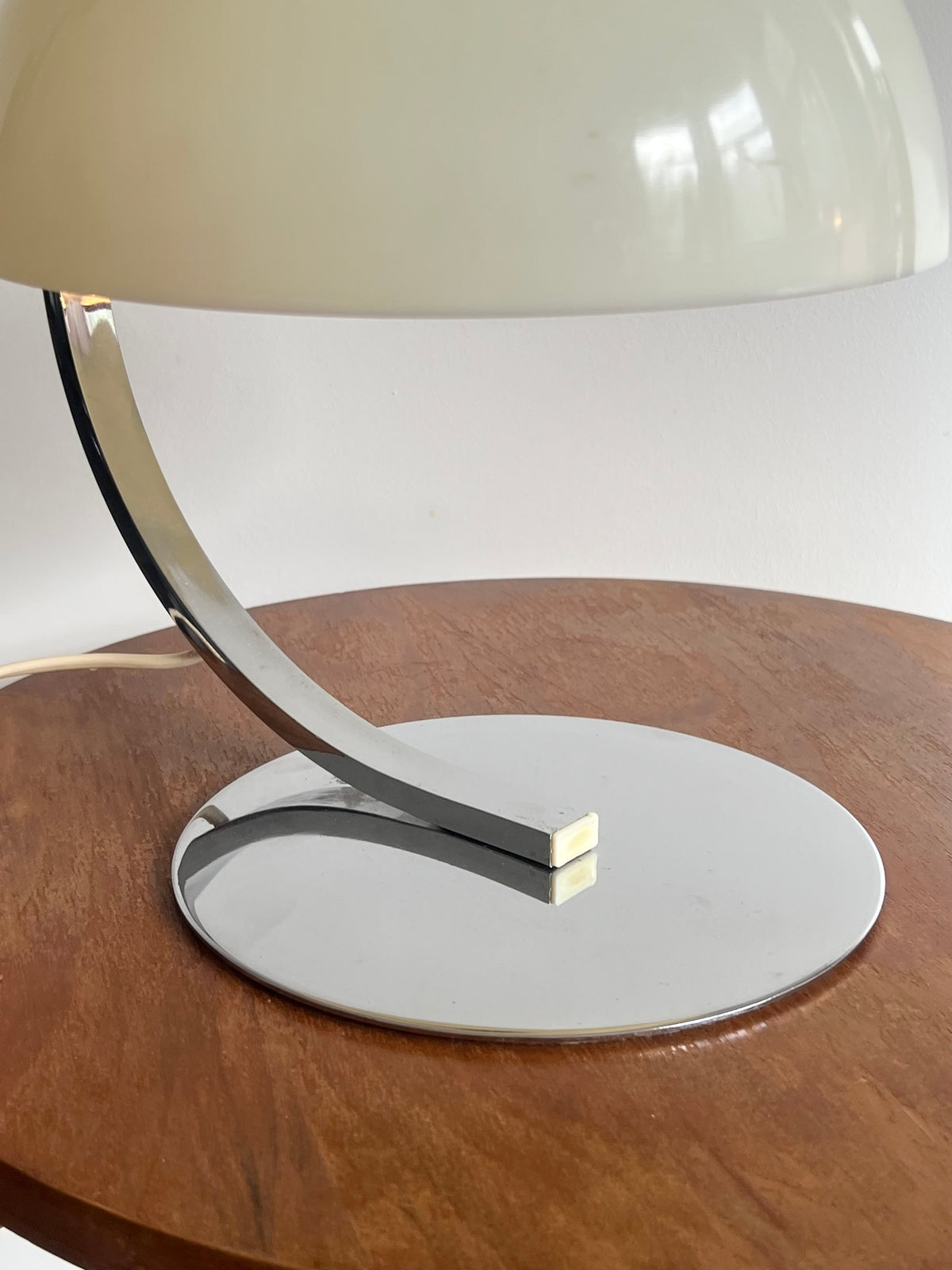 Mid Century 70’s Perspex & Chrome Table Lamp